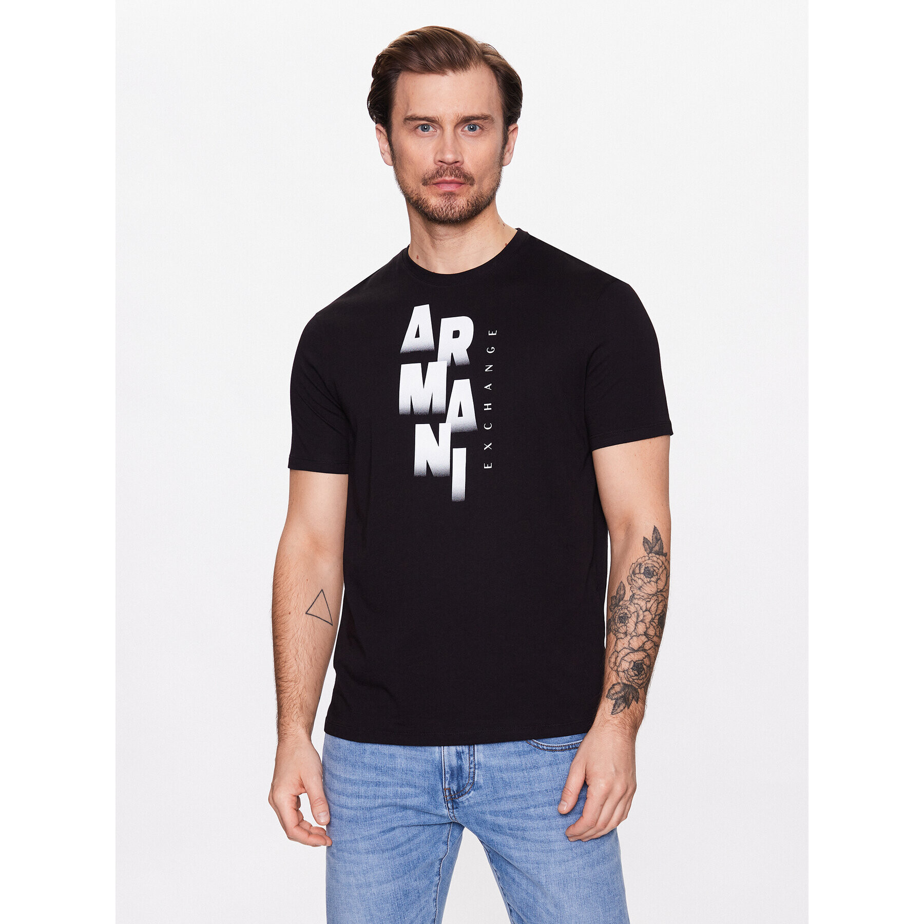 Armani Exchange Póló 3RZTCP ZJGCZ 1200 Fekete Regular Fit - Pepit.hu