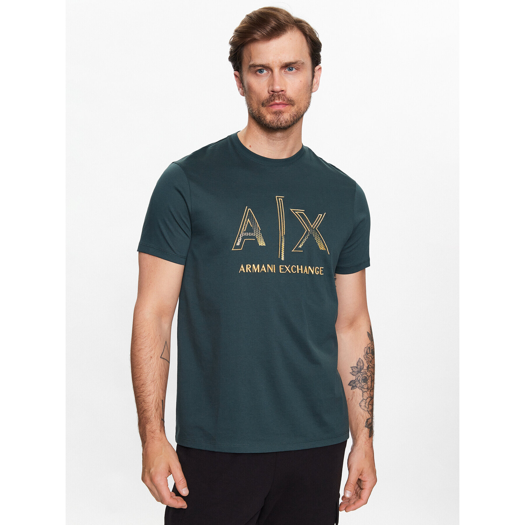 Armani Exchange Póló 3RZTRC ZJ9AZ 0899 Szürke Regular Fit - Pepit.hu