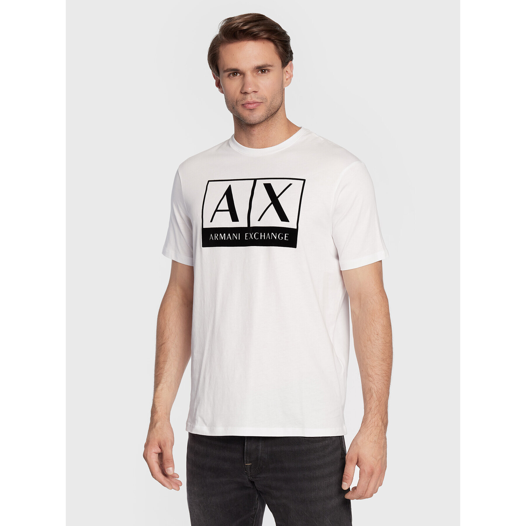 Armani Exchange Póló 6LZTKE ZJ8EZ 1100 Fehér Regular Fit - Pepit.hu