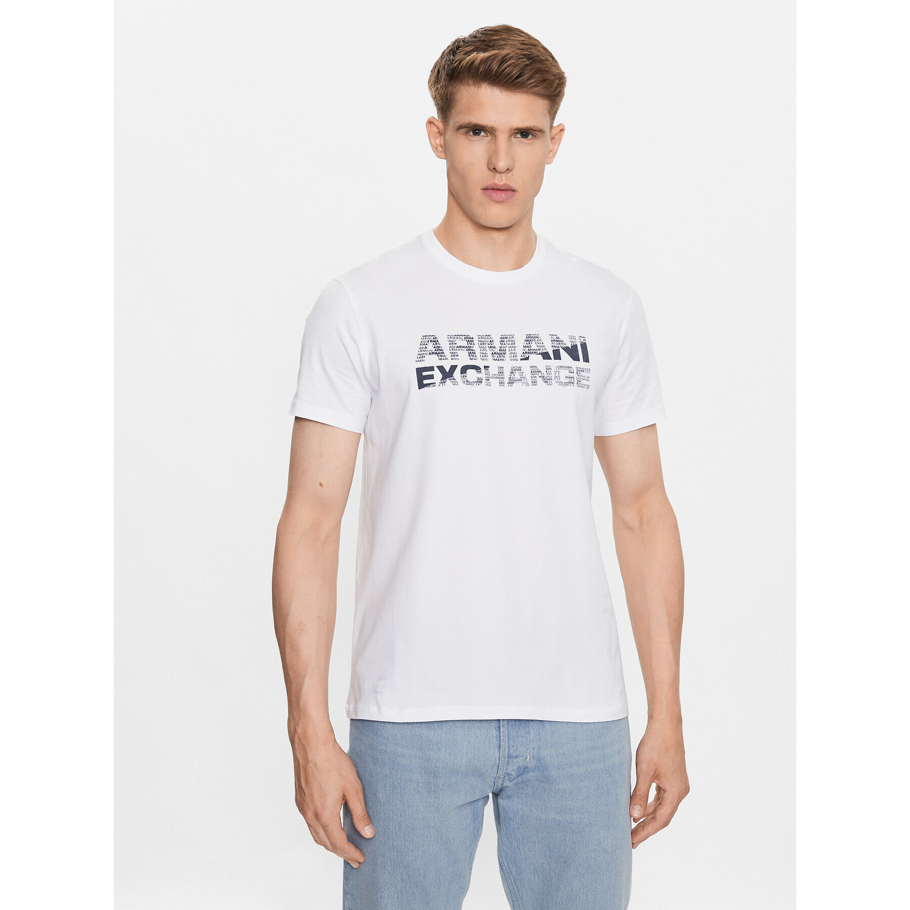 Armani Exchange Póló 6RZTBE ZJAAZ 1100 Fehér Regular Fit - Pepit.hu