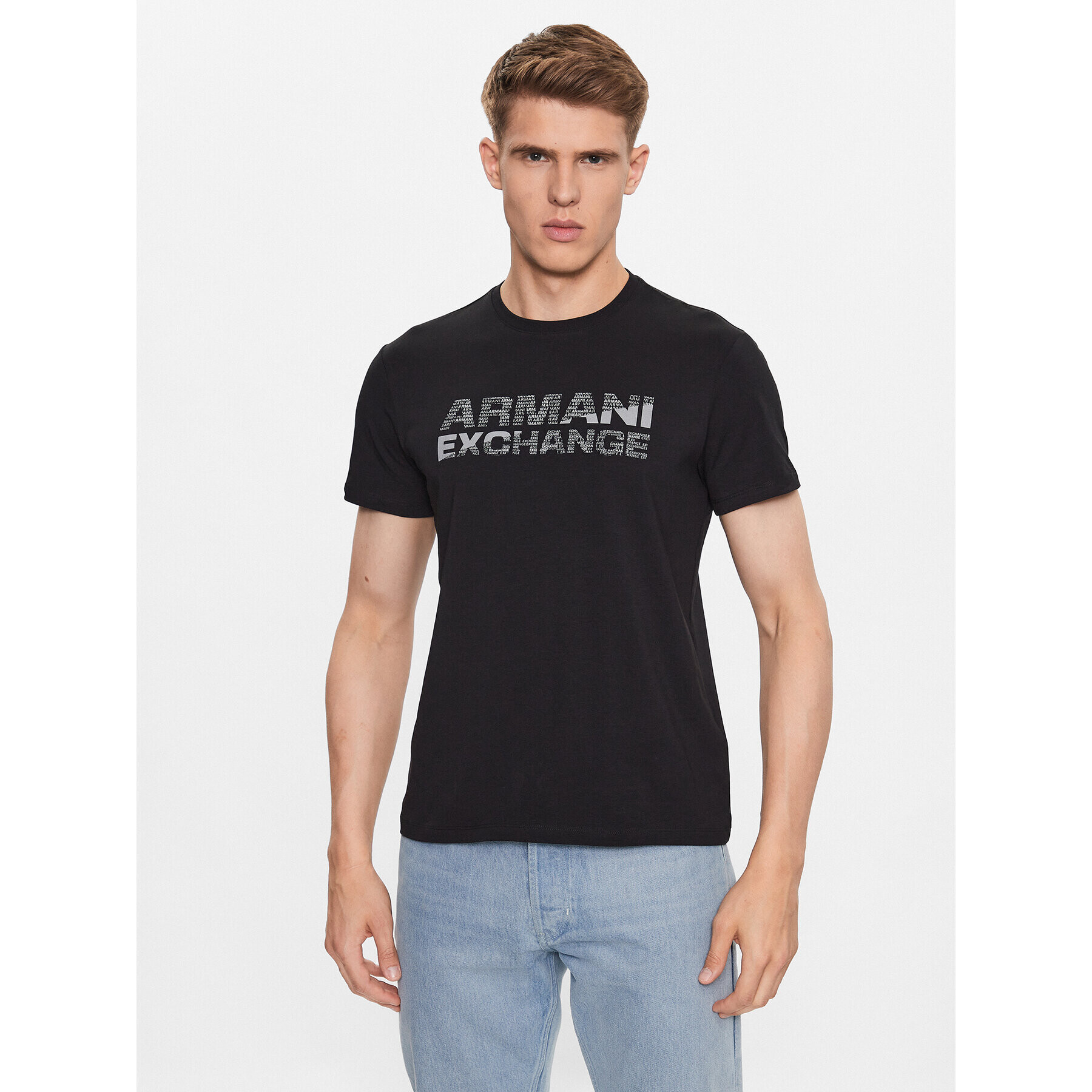 Armani Exchange Póló 6RZTBE ZJAAZ 1200 Fekete Slim Fit - Pepit.hu