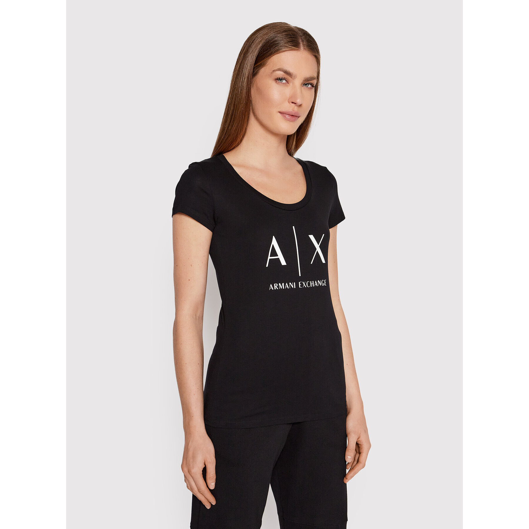 Armani Exchange Póló 8NYT70 YJ16Z 1200 Fekete Regular Fit - Pepit.hu