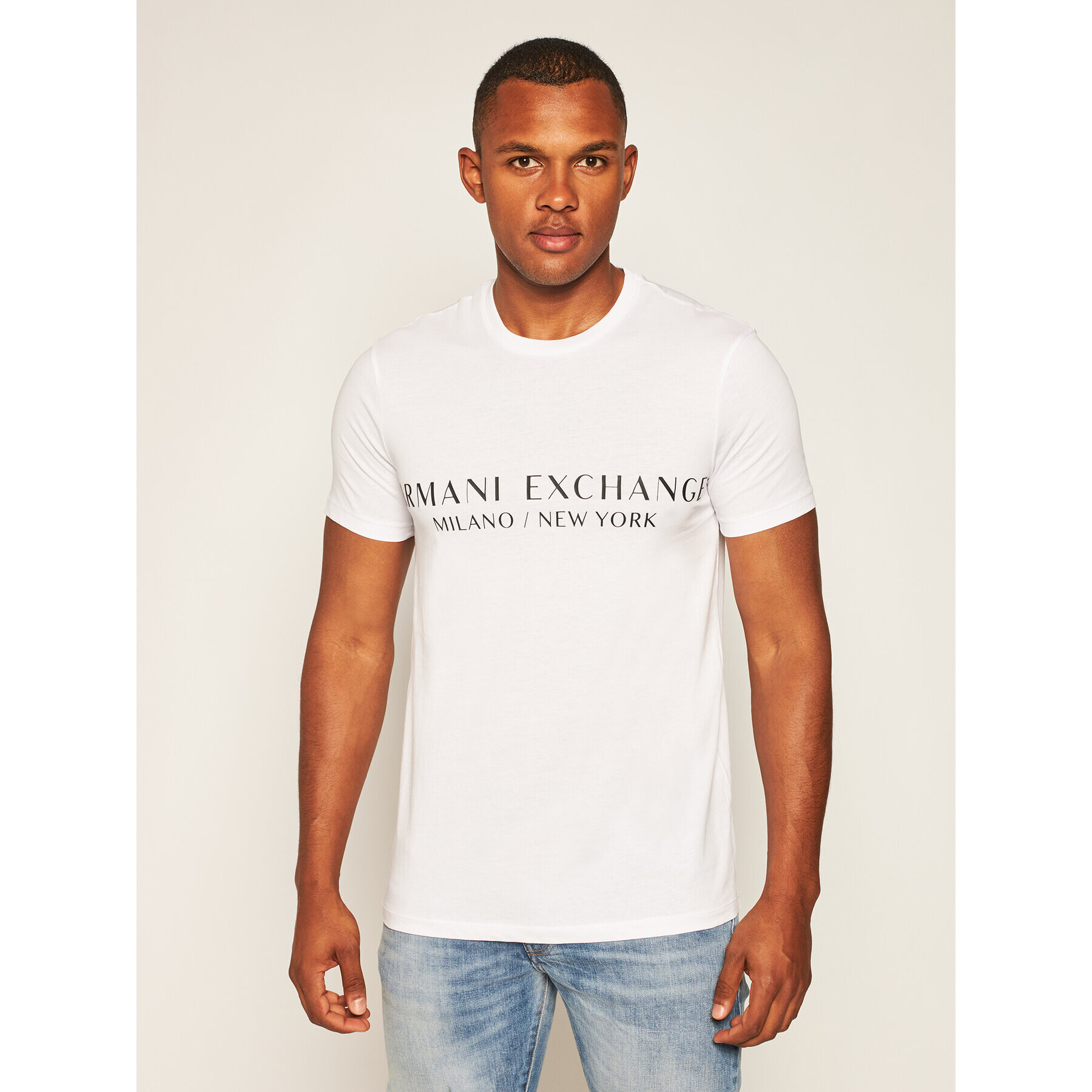 Armani Exchange Póló 8NZT72 Z8H4Z 1100 Fehér Slim Fit - Pepit.hu