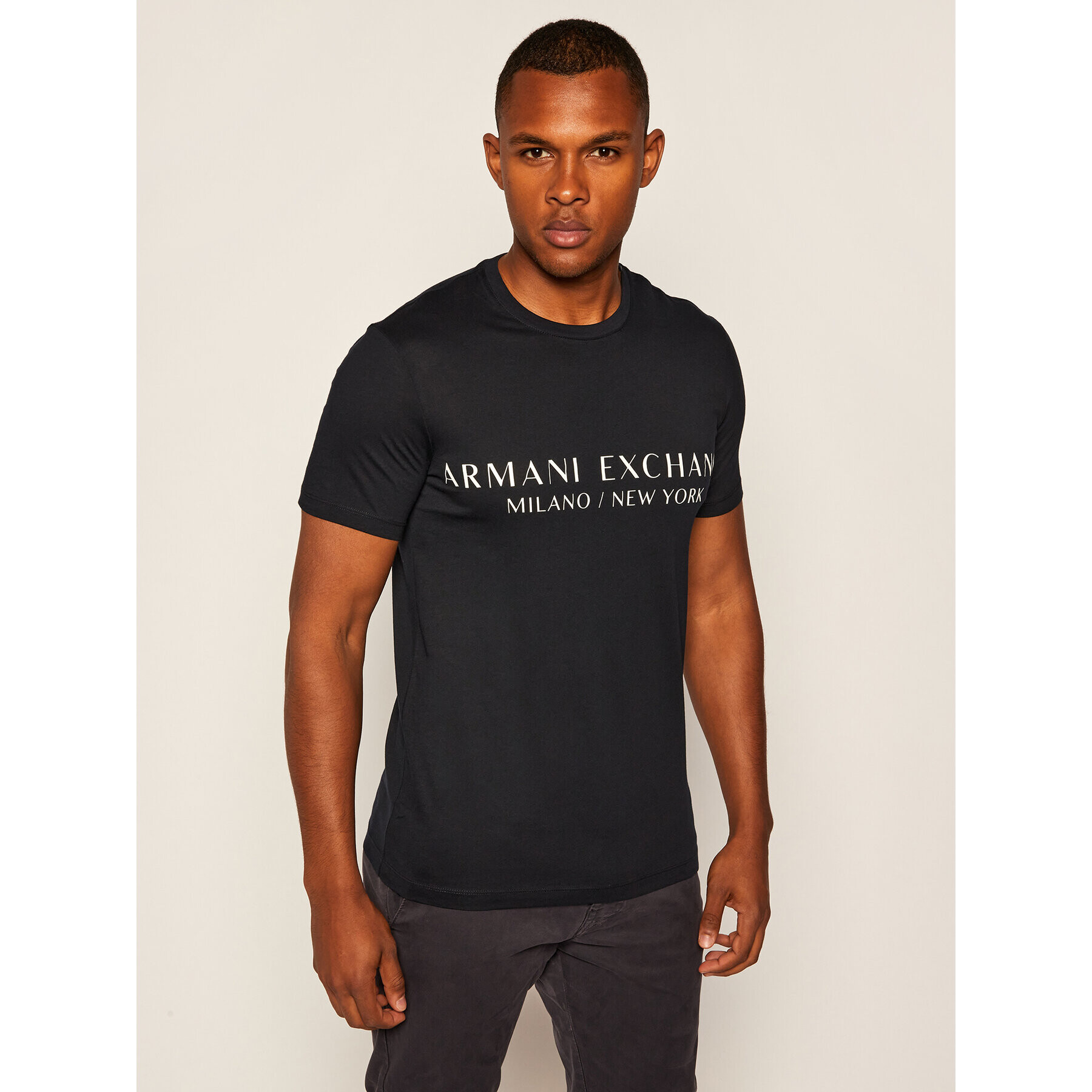 Armani Exchange Póló 8NZT72 Z8H4Z 1510 Sötétkék Slim Fit - Pepit.hu