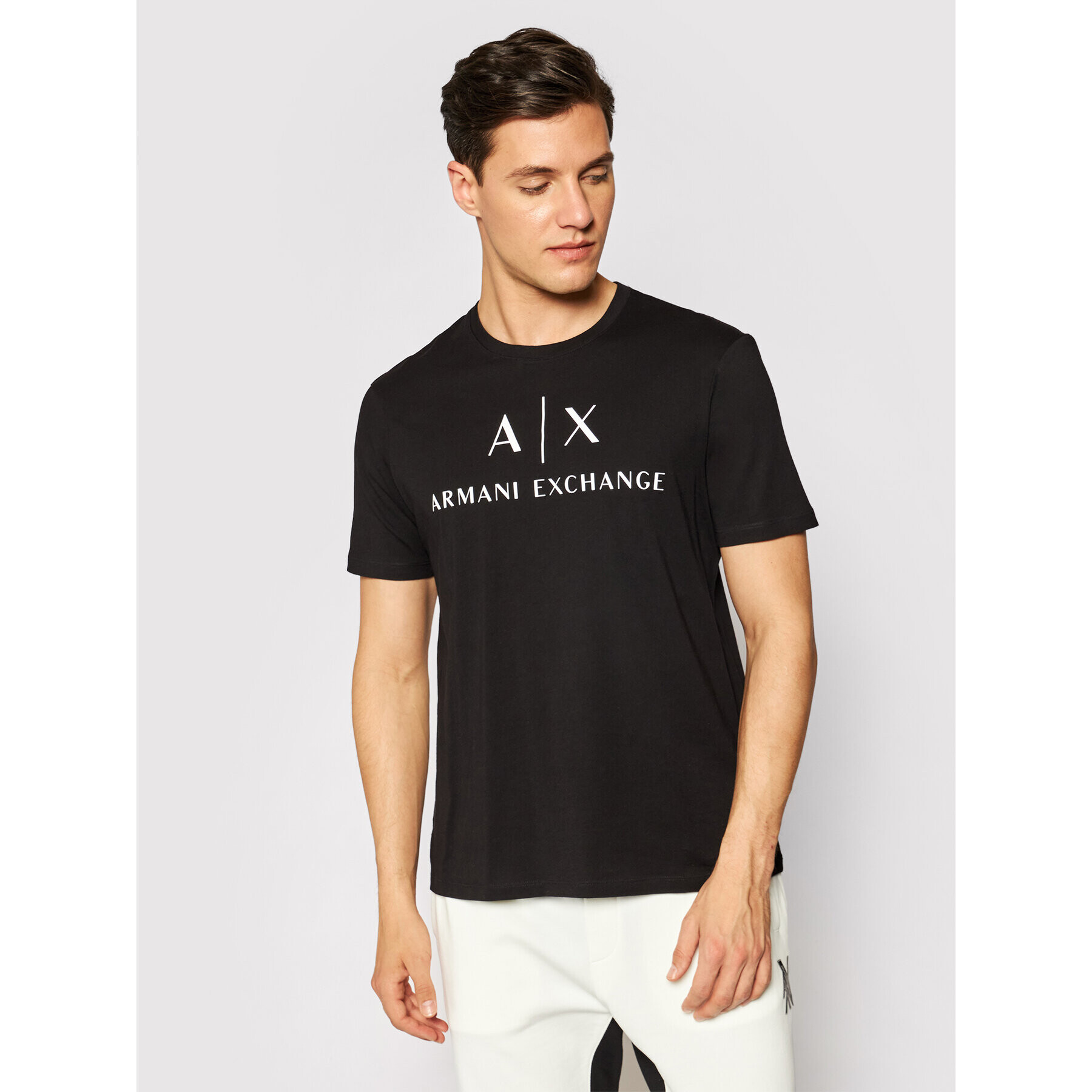 Armani Exchange Póló 8NZTCJ Z8H4Z 1200 Fekete Slim Fit - Pepit.hu