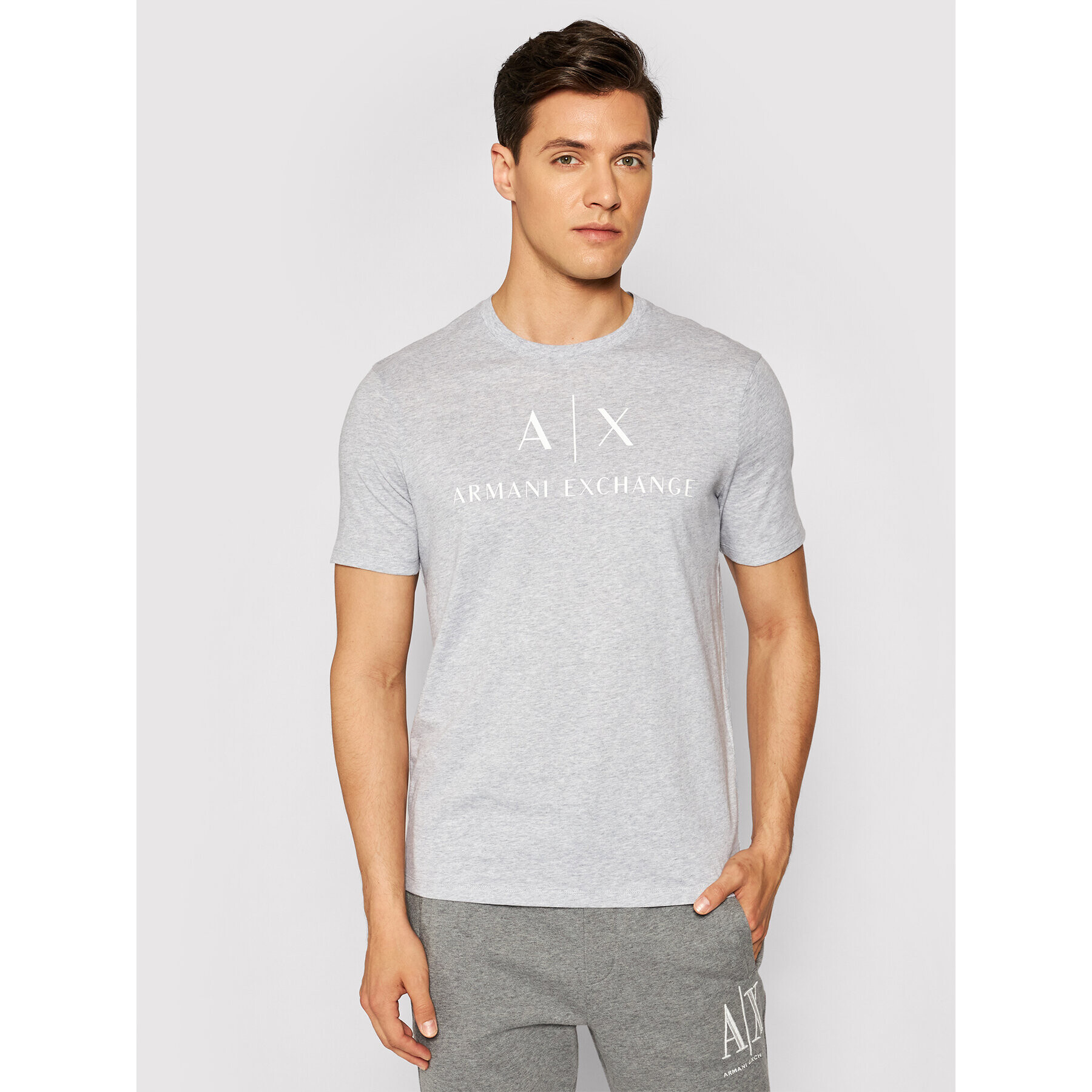 Armani Exchange Póló 8NZTCJ Z8H4Z 3929 Szürke Slim Fit - Pepit.hu