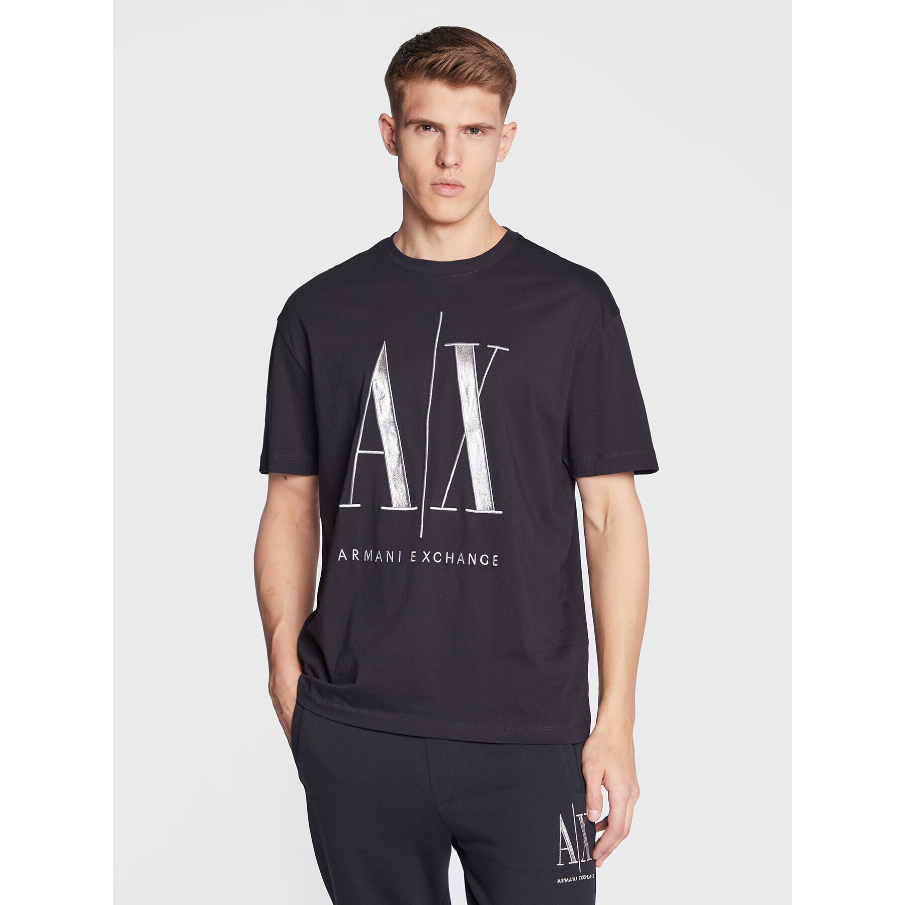 Armani Exchange Póló 8NZTPQ ZJH4Z 1510 Sötétkék Regular Fit - Pepit.hu