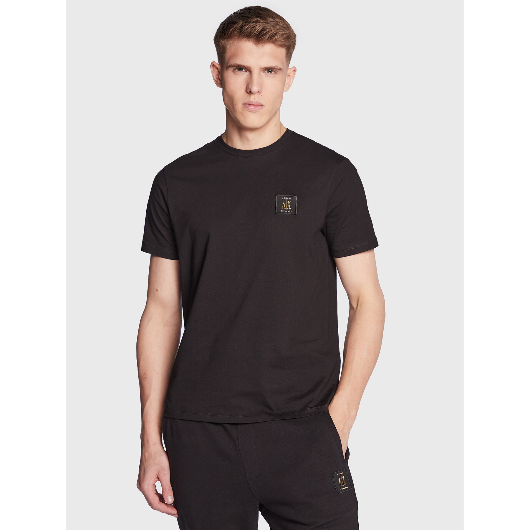 Armani Exchange Póló 8NZTPR ZJH4Z 1200 Fekete Regular Fit - Pepit.hu