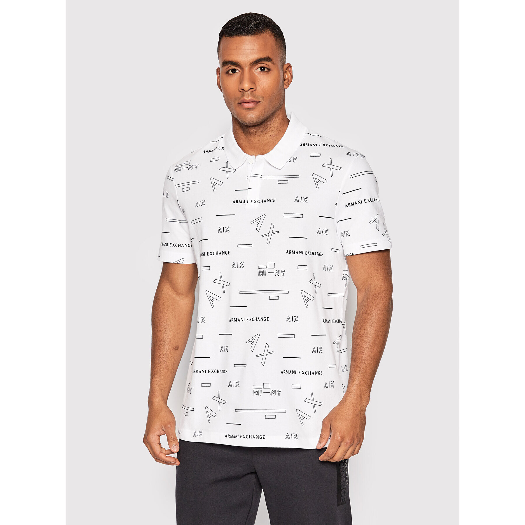 Armani Exchange Pólóing 6LZFAE ZJ9ZZ 21BD Fehér Regular Fit - Pepit.hu