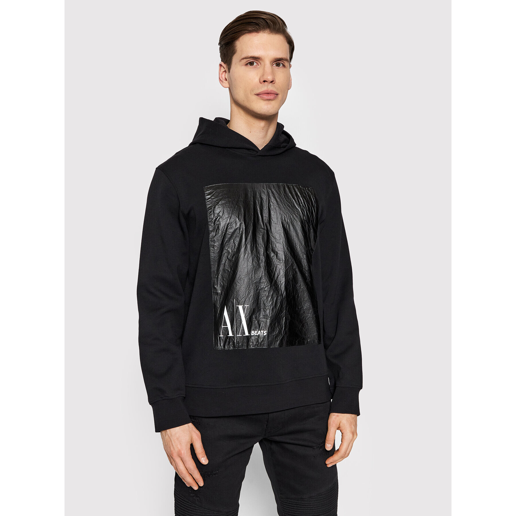 Armani Exchange Pulóver 3LZMJE ZJYAZ 1200 Fekete Regular Fit - Pepit.hu