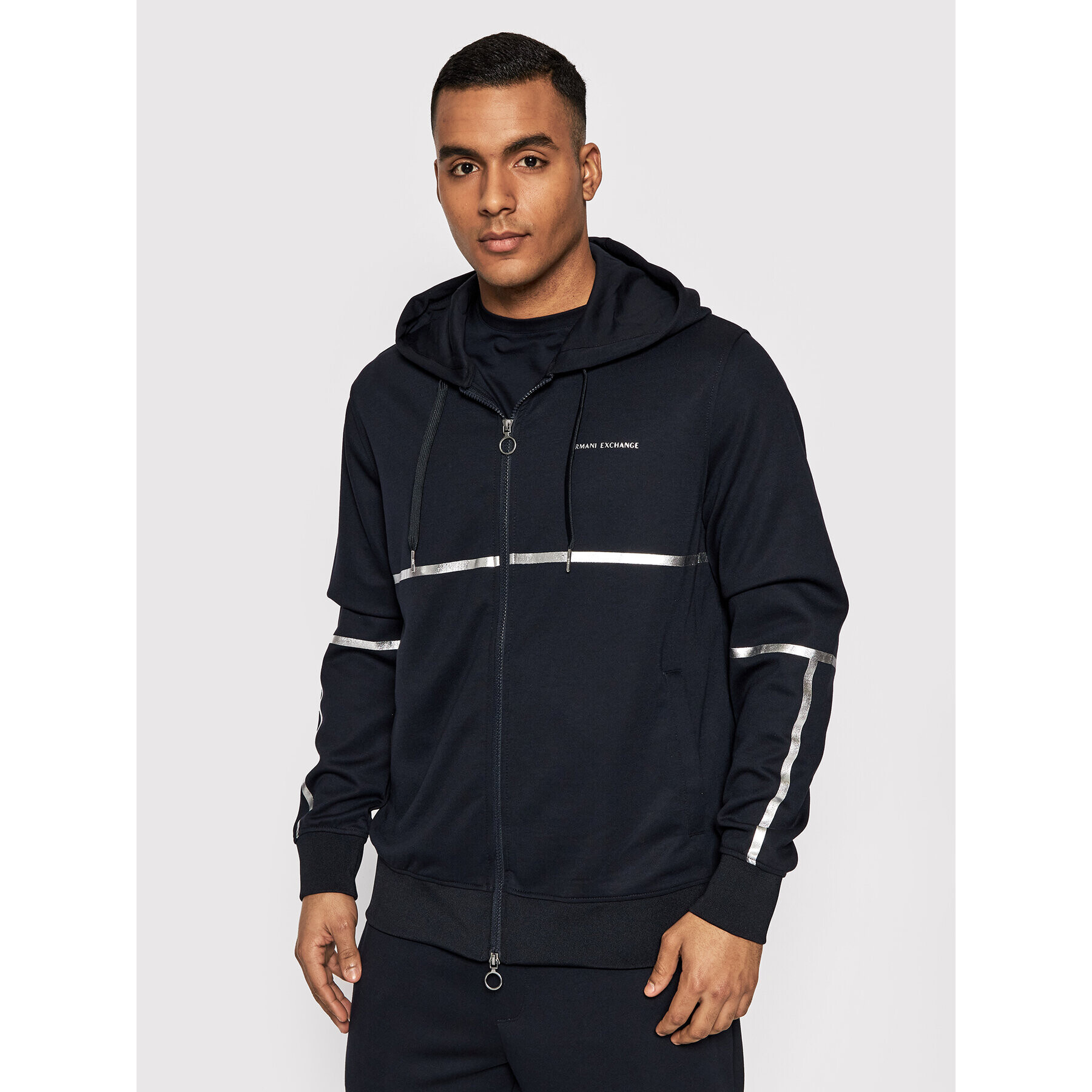 Armani Exchange Pulóver 3LZMNB Z9N1Z 05FB Sötétkék Regular Fit - Pepit.hu