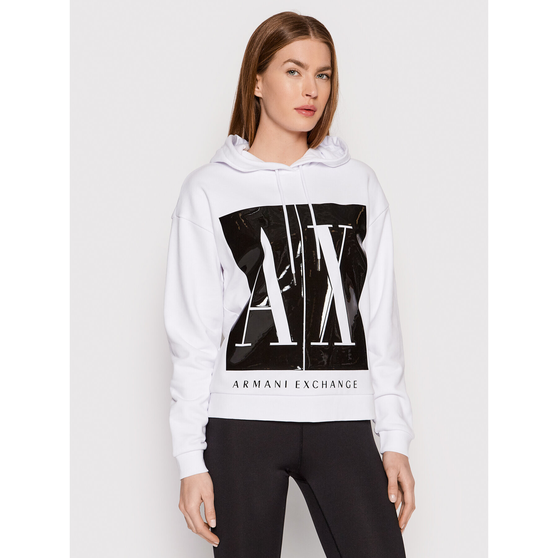 Armani Exchange Pulóver 8NYM14 YJ68Z 1000 Fehér Regular Fit - Pepit.hu