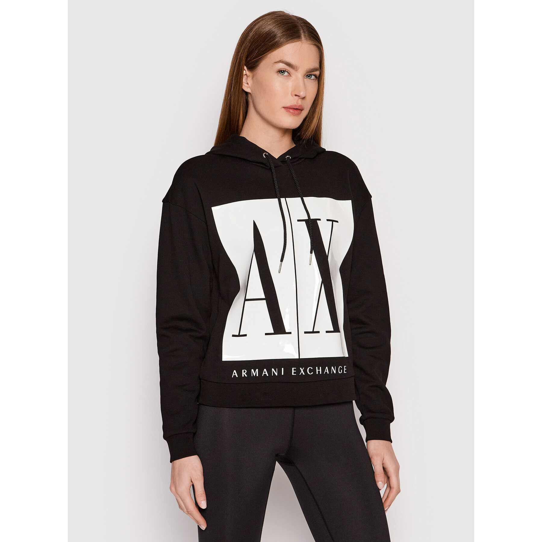 Armani Exchange Pulóver 8NYM14 YJ68Z 1200 Fekete Regular Fit - Pepit.hu