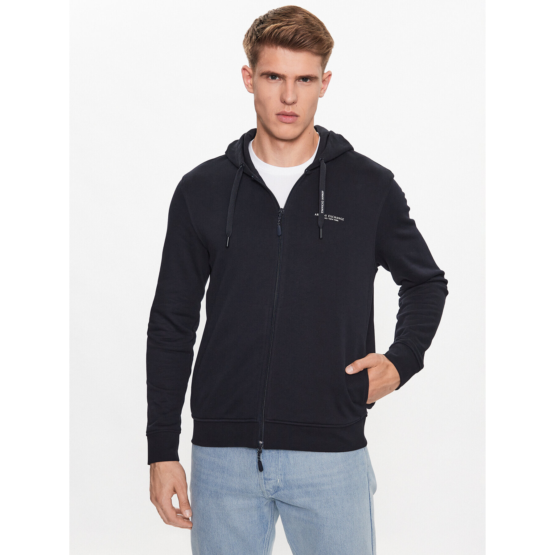 Armani Exchange Pulóver 8NZM95 ZJKRZ 1510 Fekete Regular Fit - Pepit.hu