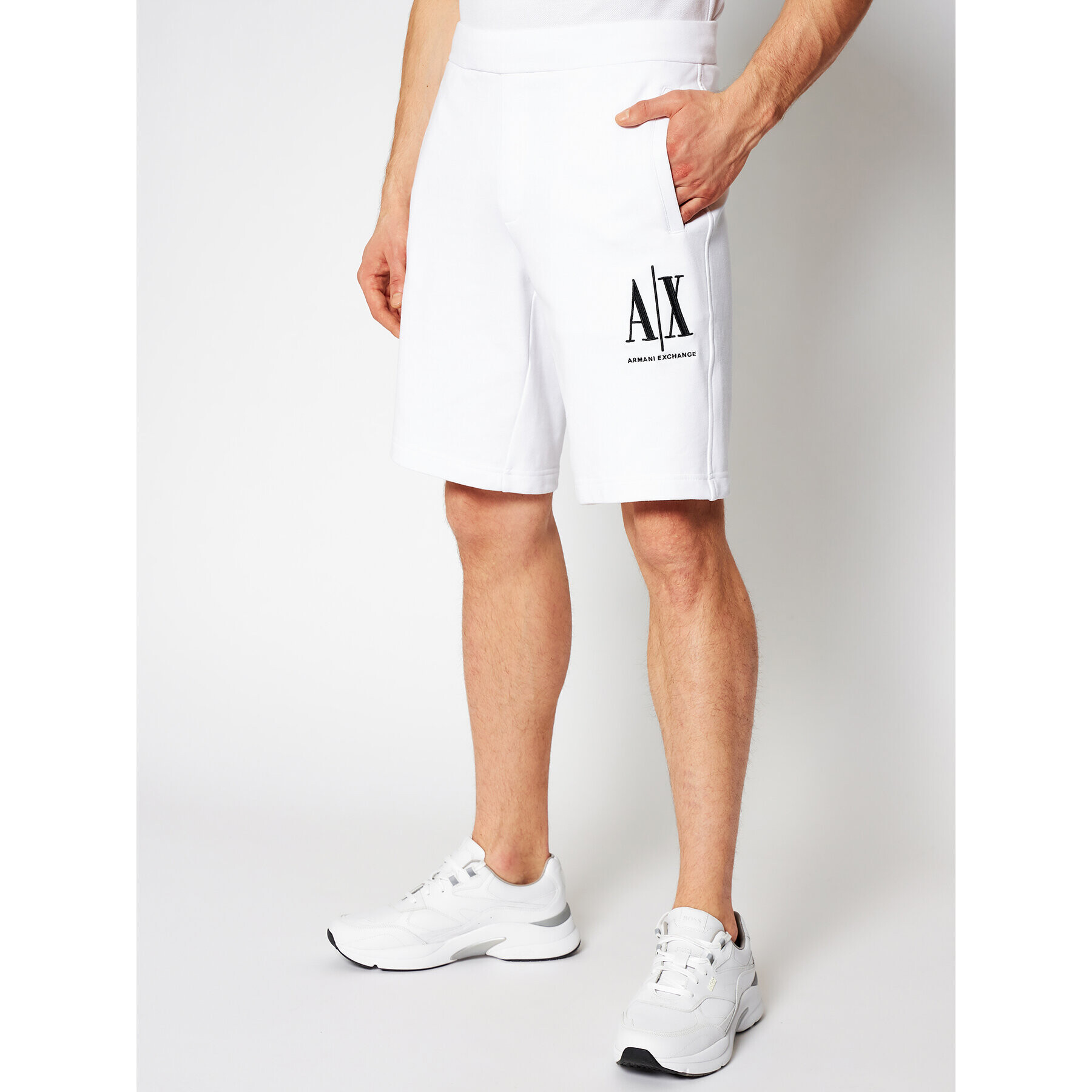 Armani Exchange Sport rövidnadrág 8NZSPA ZJ1ZZ 1100 Fehér Regular Fit - Pepit.hu