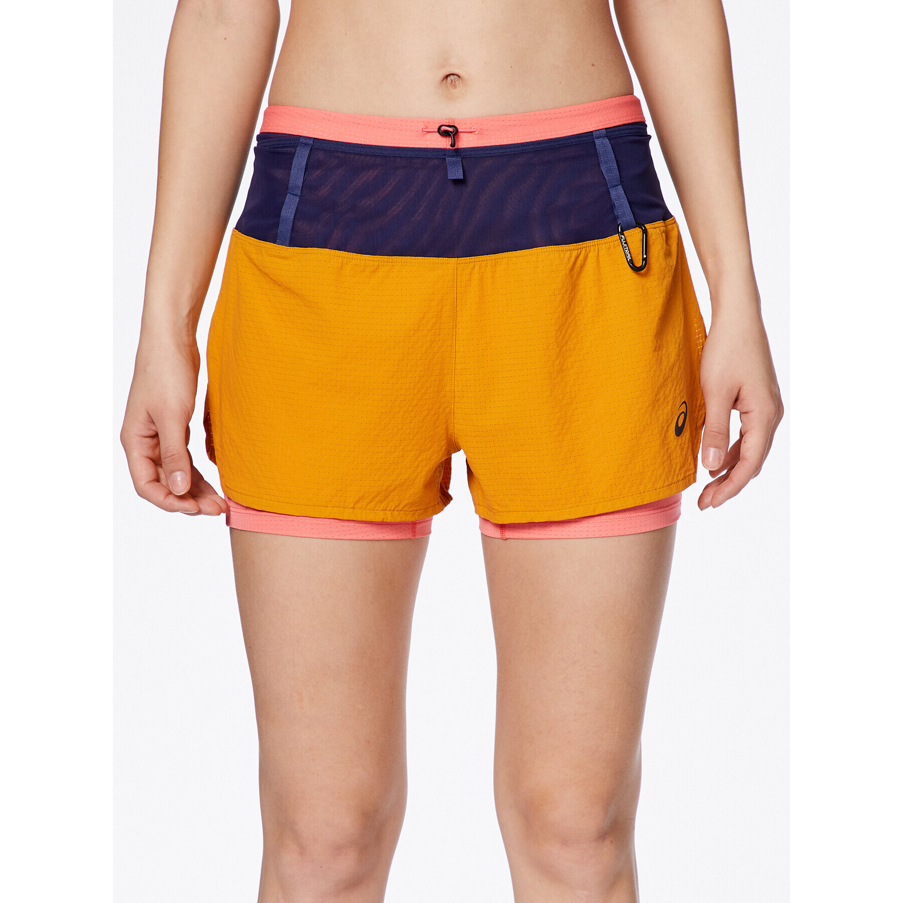 Asics Sport rövidnadrág Fujitrail 2-N-1 Short Narancssárga Regular Fit - Pepit.hu