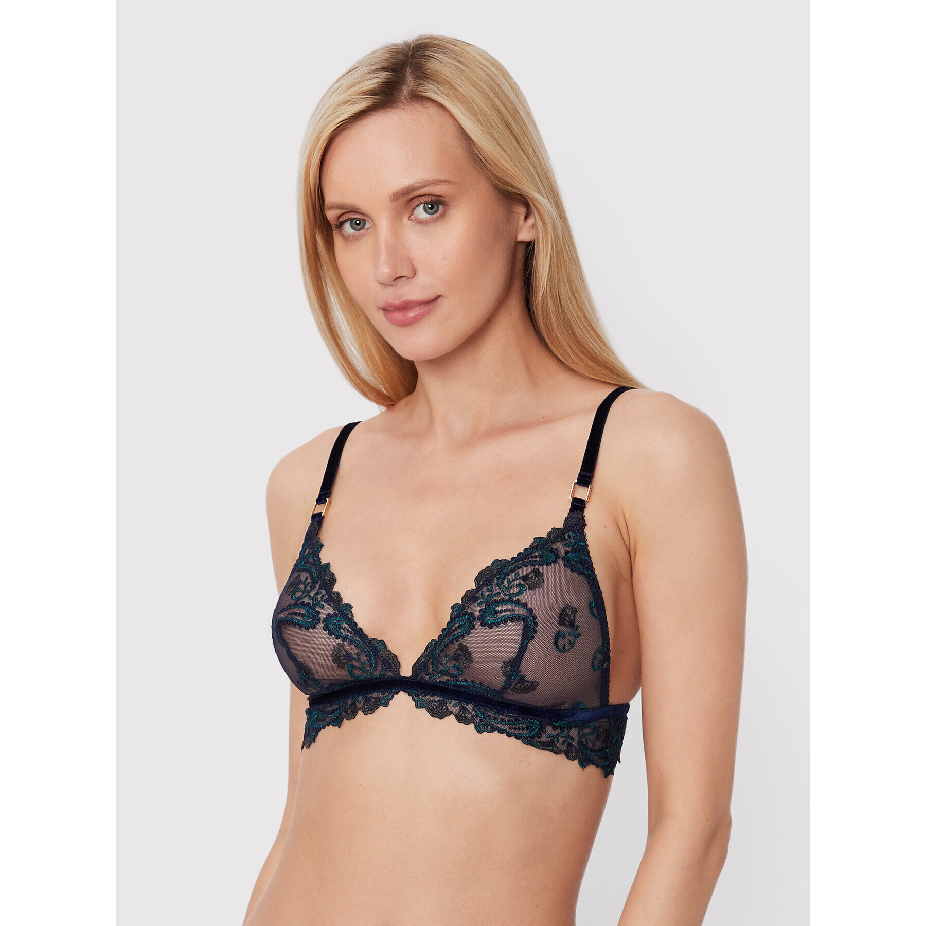 Aubade Bralette melltartó Velvet Memories RB10 Sötétkék - Pepit.hu