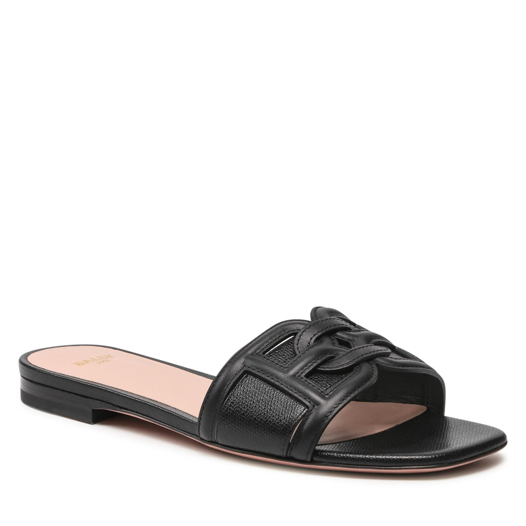 Bally Papucs Peoni Flat 6239494 Fekete - Pepit.hu