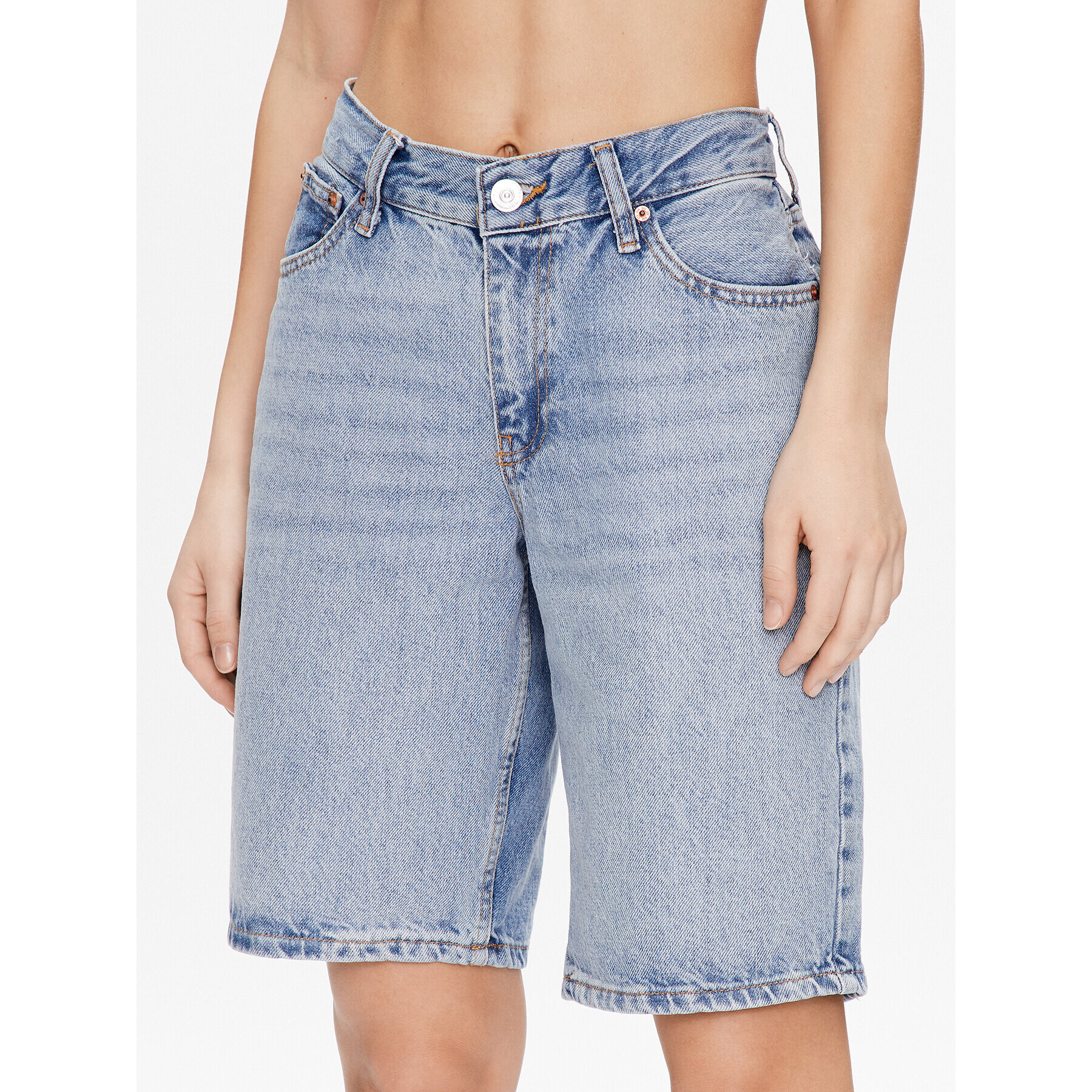 BDG Urban Outfitters Farmer rövidnadrág BDG JACK SHORT VINTAGE 76832138 Sötétkék Regular Fit - Pepit.hu