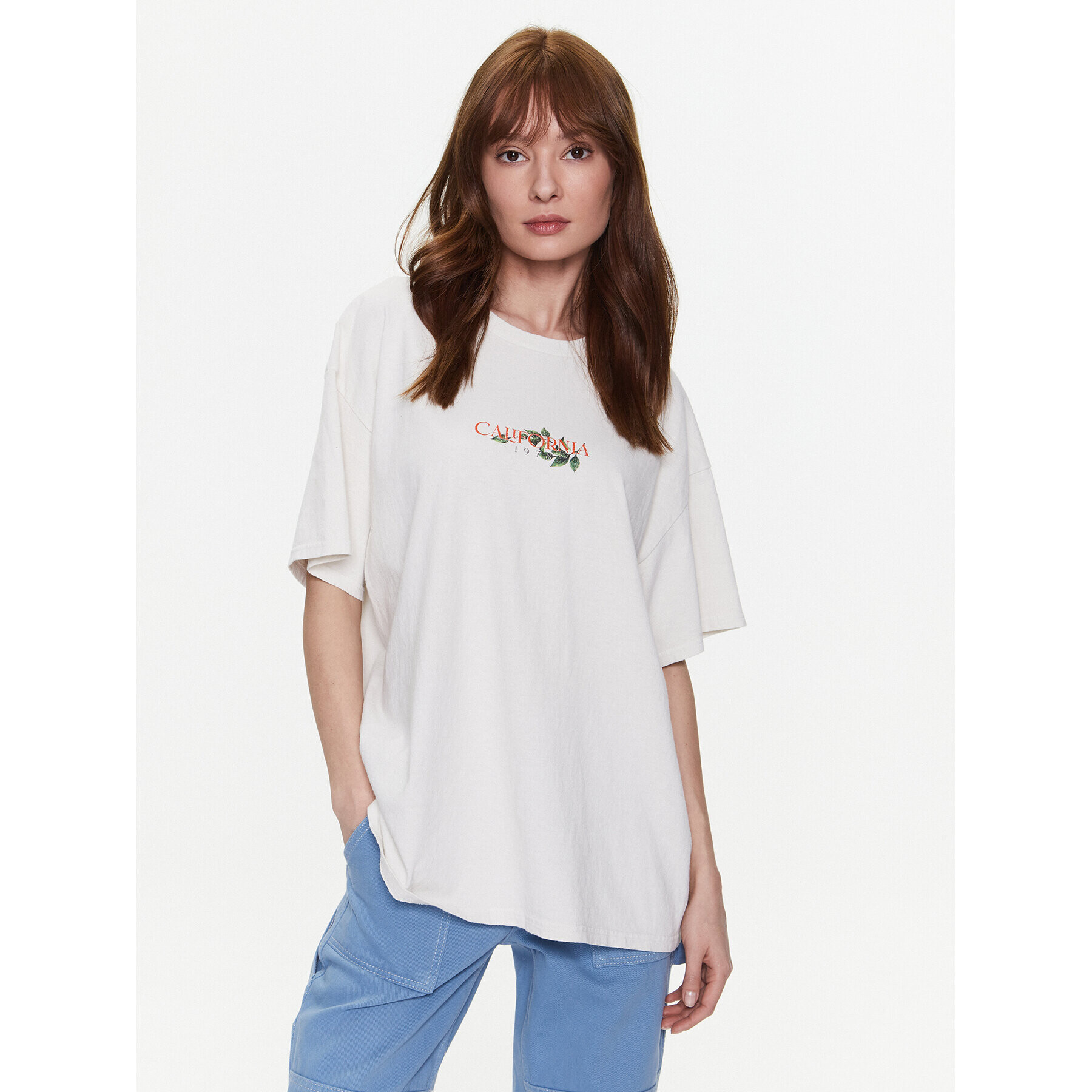 BDG Urban Outfitters Póló BDG CALIFORNIA ORANGE T 76488816 Fehér Oversize - Pepit.hu