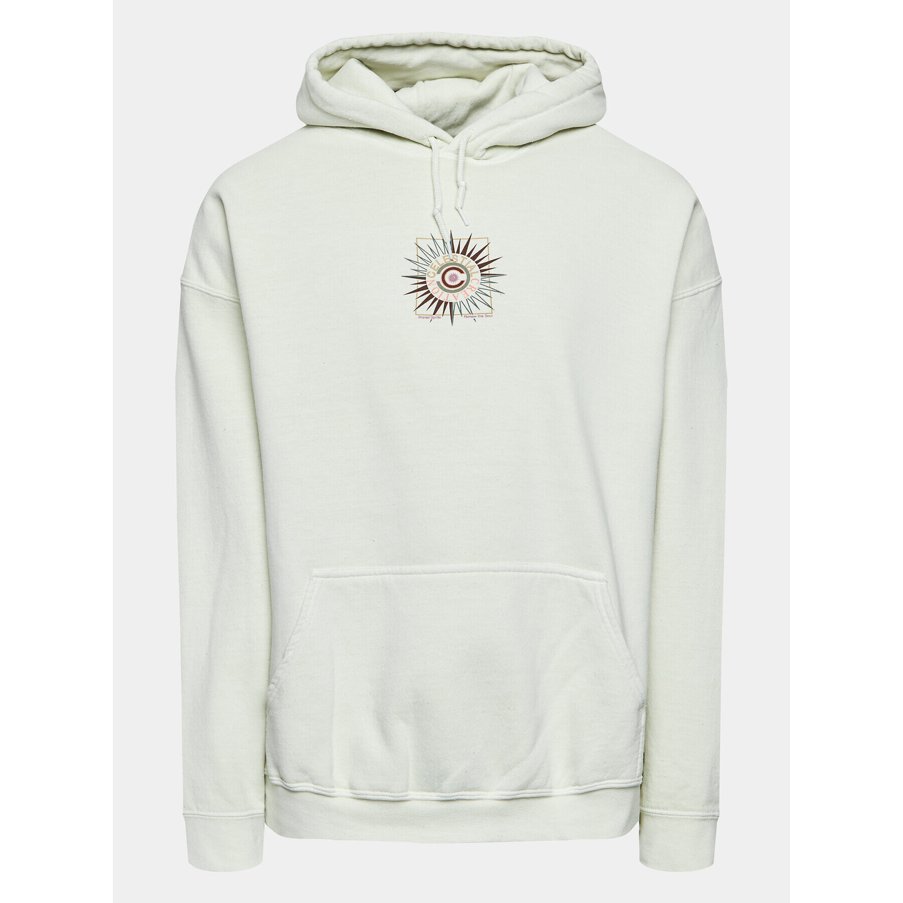 BDG Urban Outfitters Pulóver Celestial Create Hood 77173664 Bézs Oversize - Pepit.hu