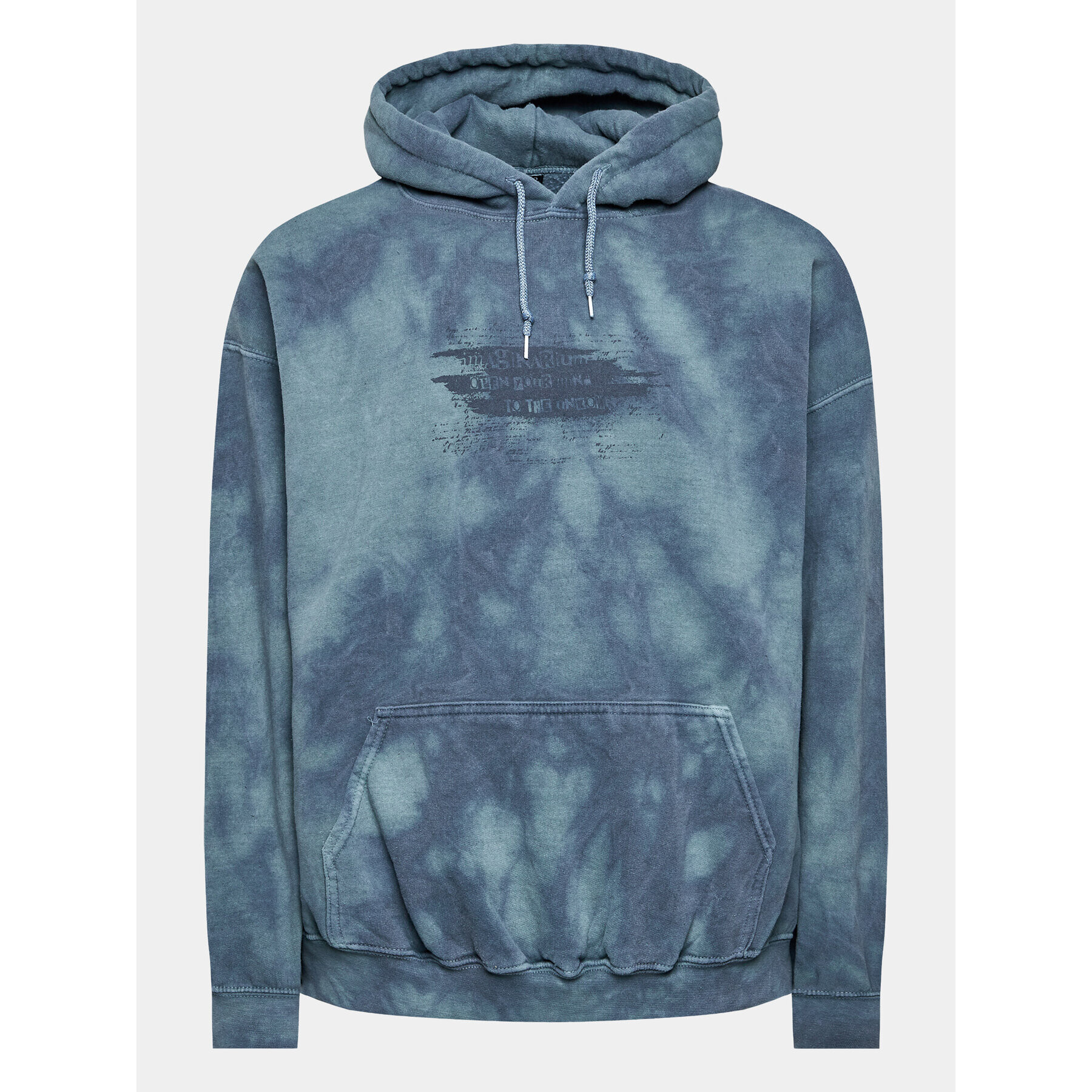 BDG Urban Outfitters Pulóver Tiedye Unmatch Paral 77172690 Kék Regular Fit - Pepit.hu