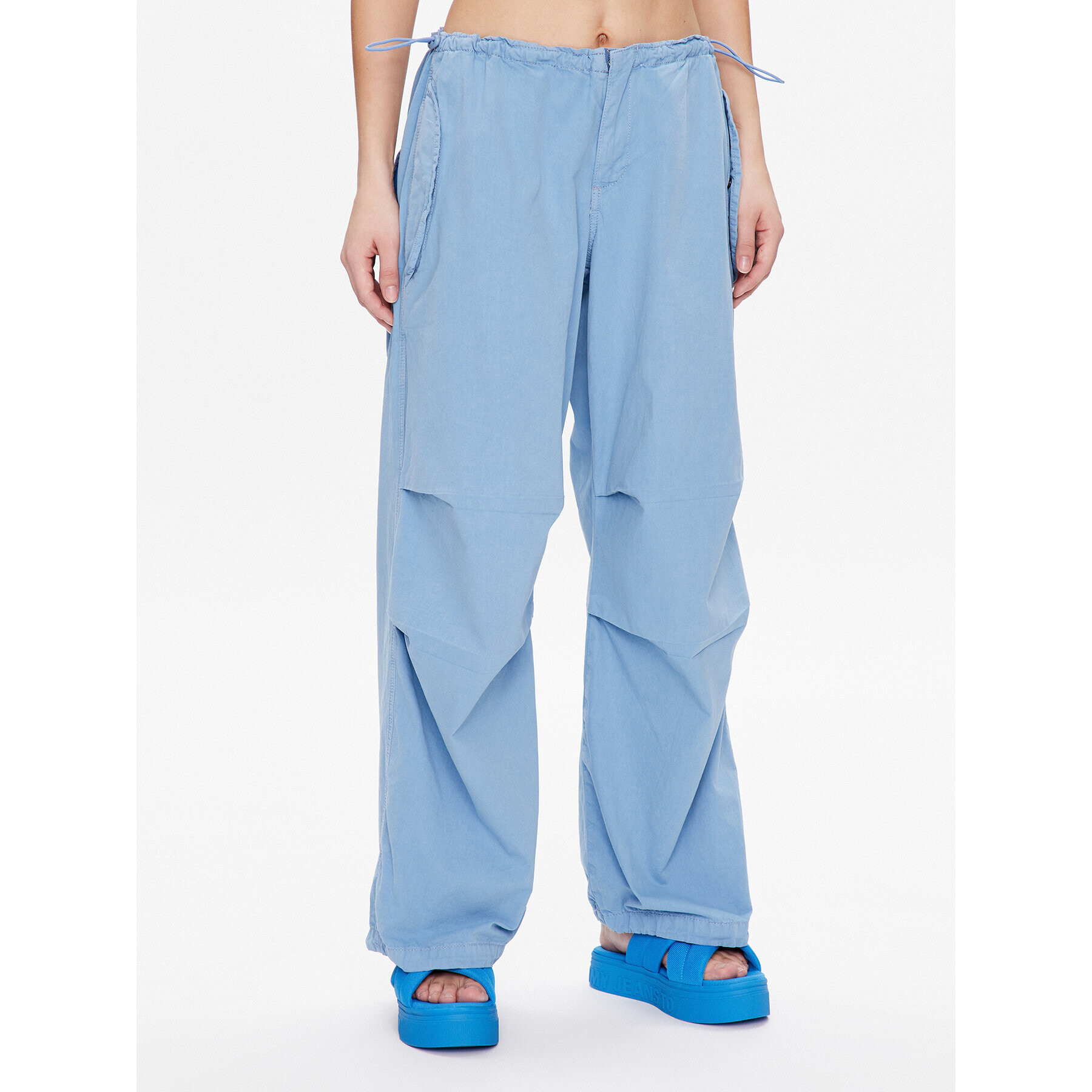 BDG Urban Outfitters Szövet nadrág BDG BAGGY CARGO 76475391 Kék Relaxed Fit - Pepit.hu