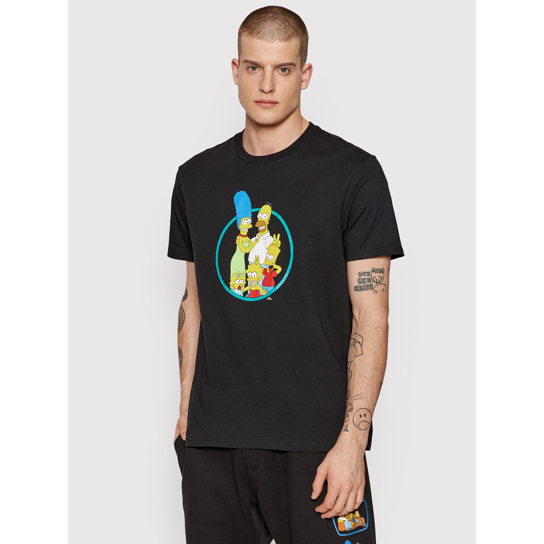 Billabong Póló SIMPSONS Family A1SS36 Fekete Relaxed Fit - Pepit.hu