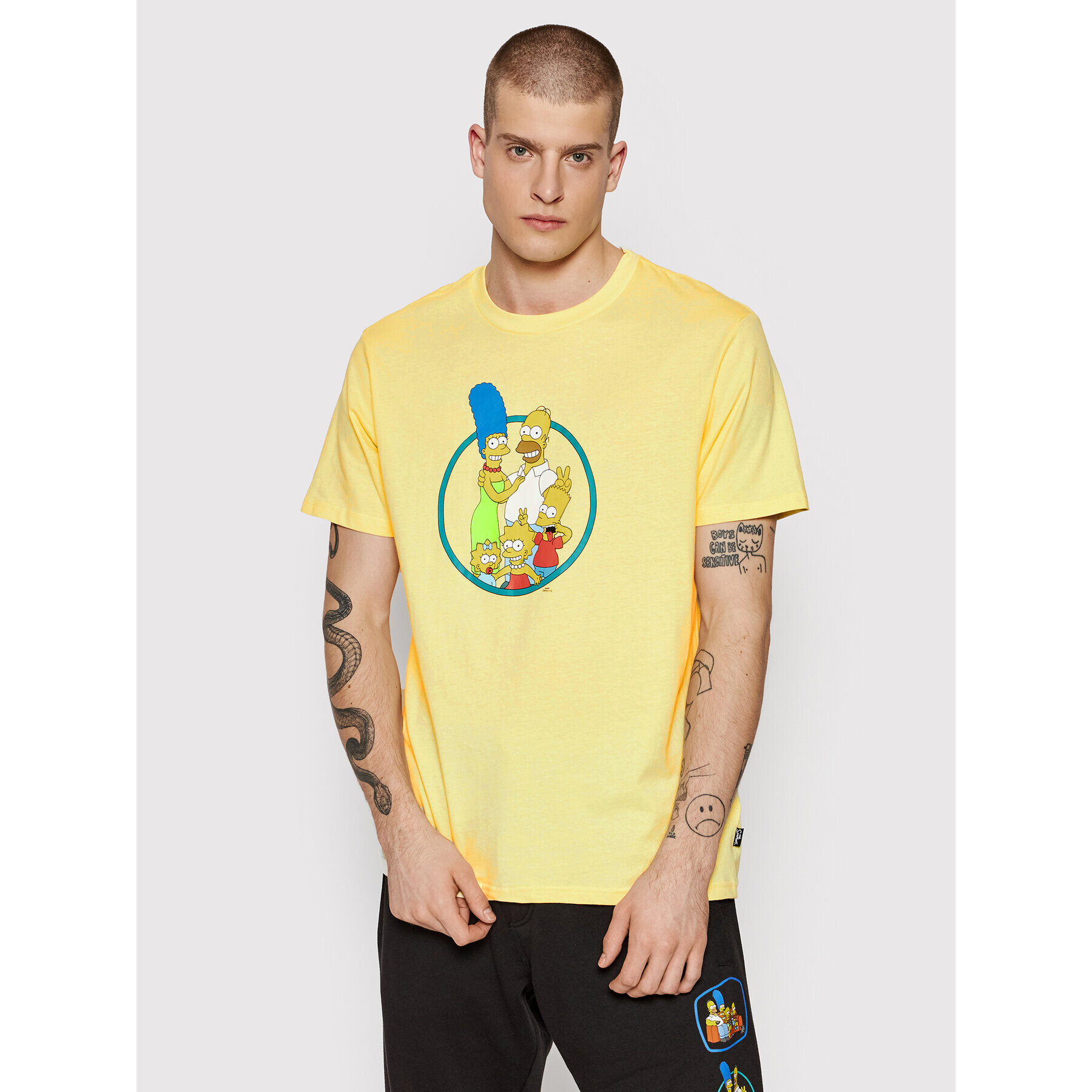 Billabong Póló SIMPSONS Family A1SS36 Sárga Regular Fit - Pepit.hu