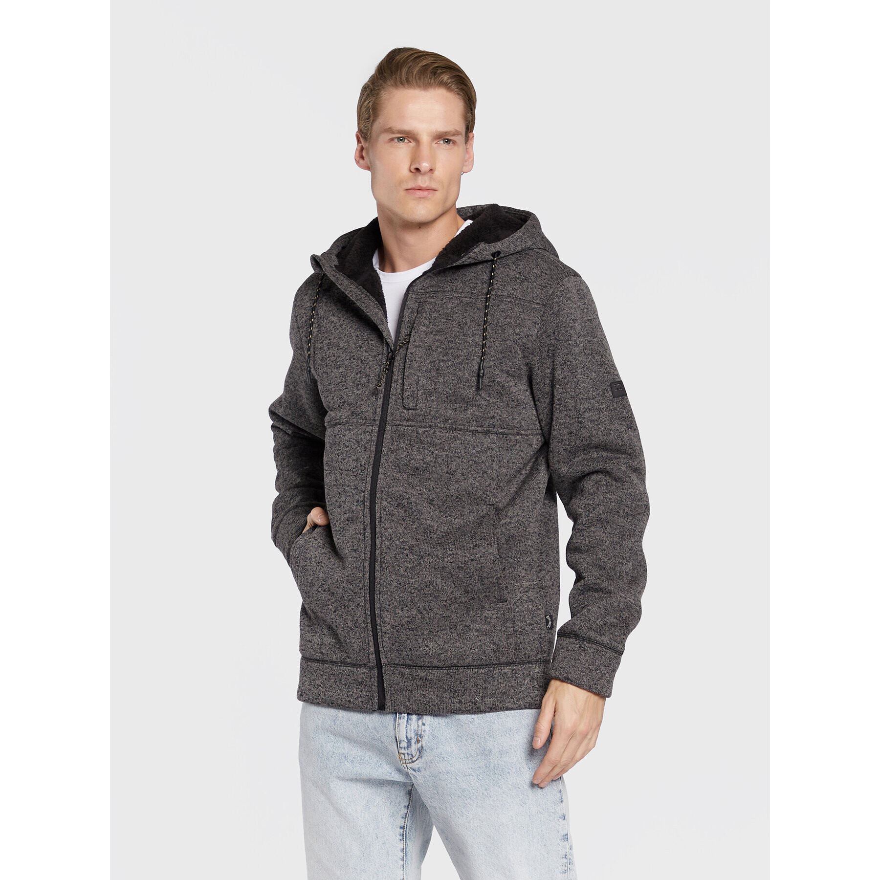 Billabong Pulóver Boundary Sherpa F1FL33 BIF2 Szürke Regular Fit - Pepit.hu