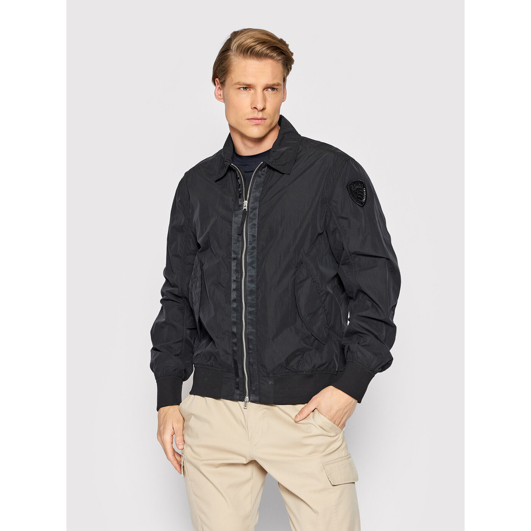 Blauer Bomber dzseki Militare Lance 22SBLUC04149-006221 Fekete Regular Fit - Pepit.hu