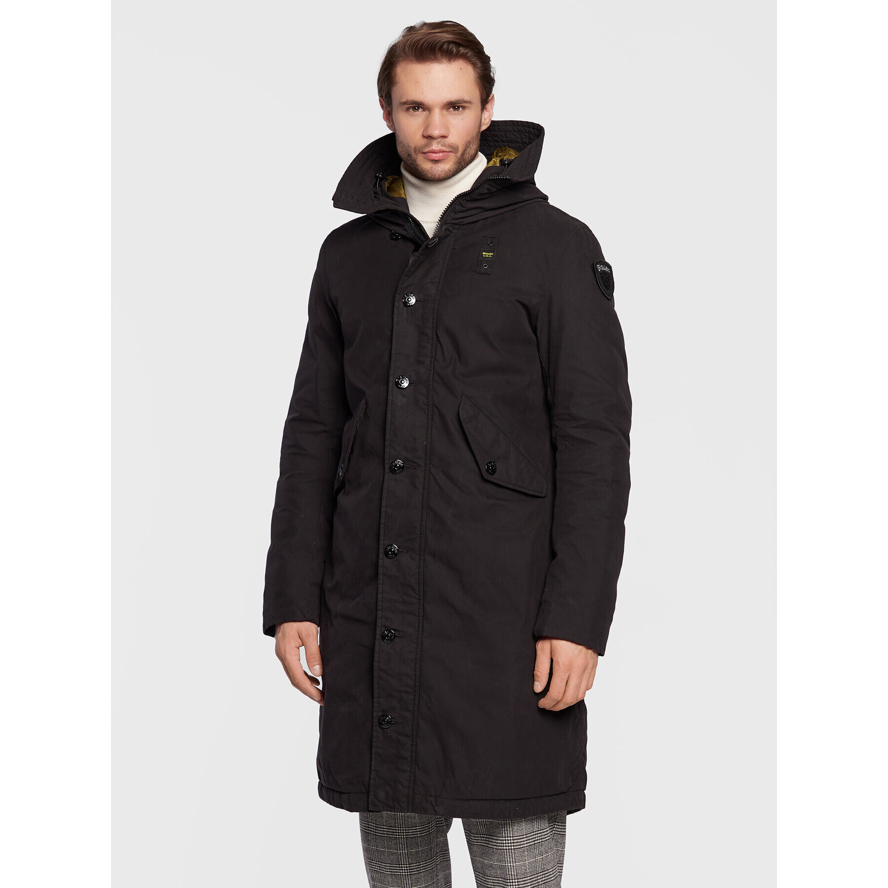 Blauer Parka Militare Otis BLUK03232 006362 Fekete Regular Fit - Pepit.hu