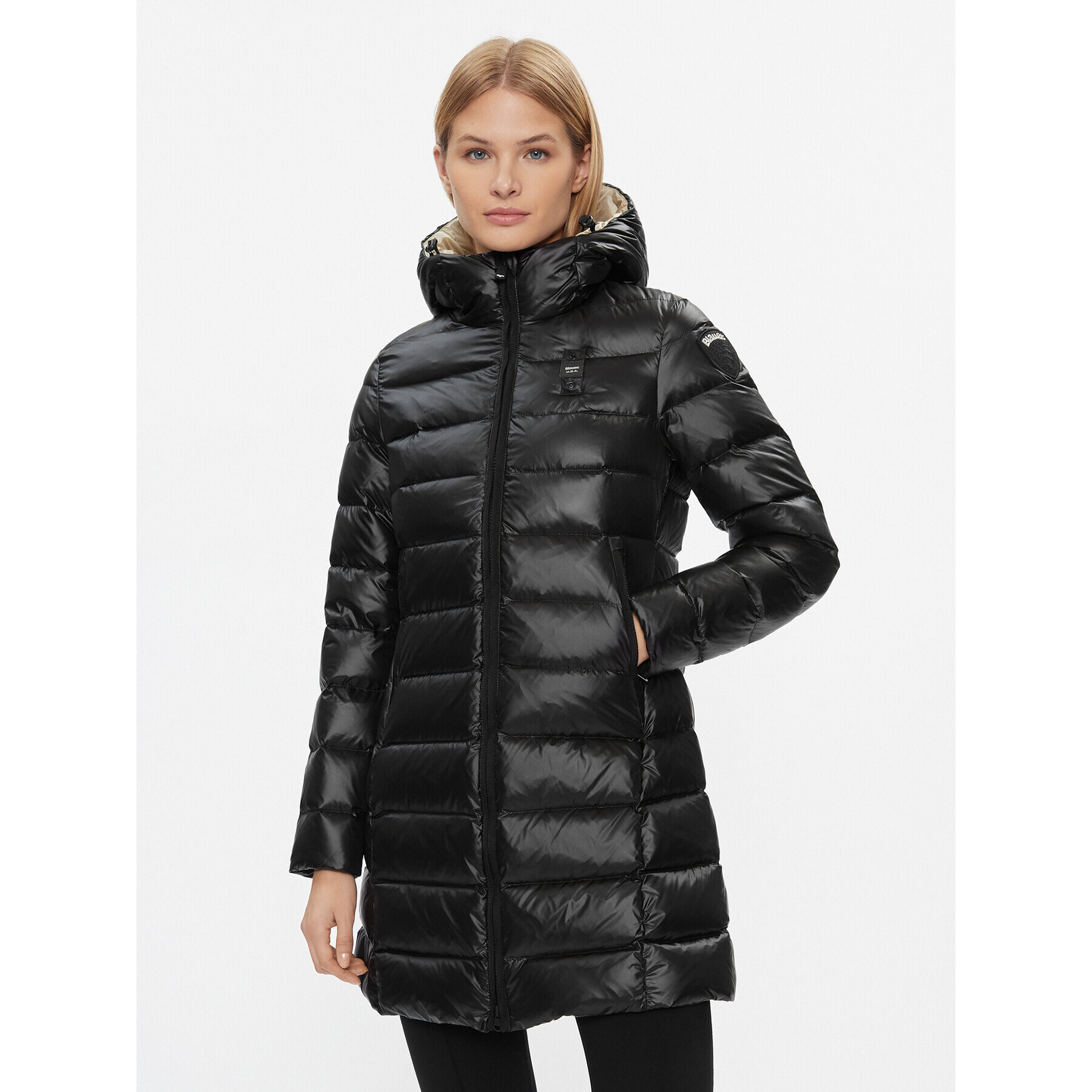 Blauer Pehelykabát 23WBLDK03091 Fekete Regular Fit - Pepit.hu