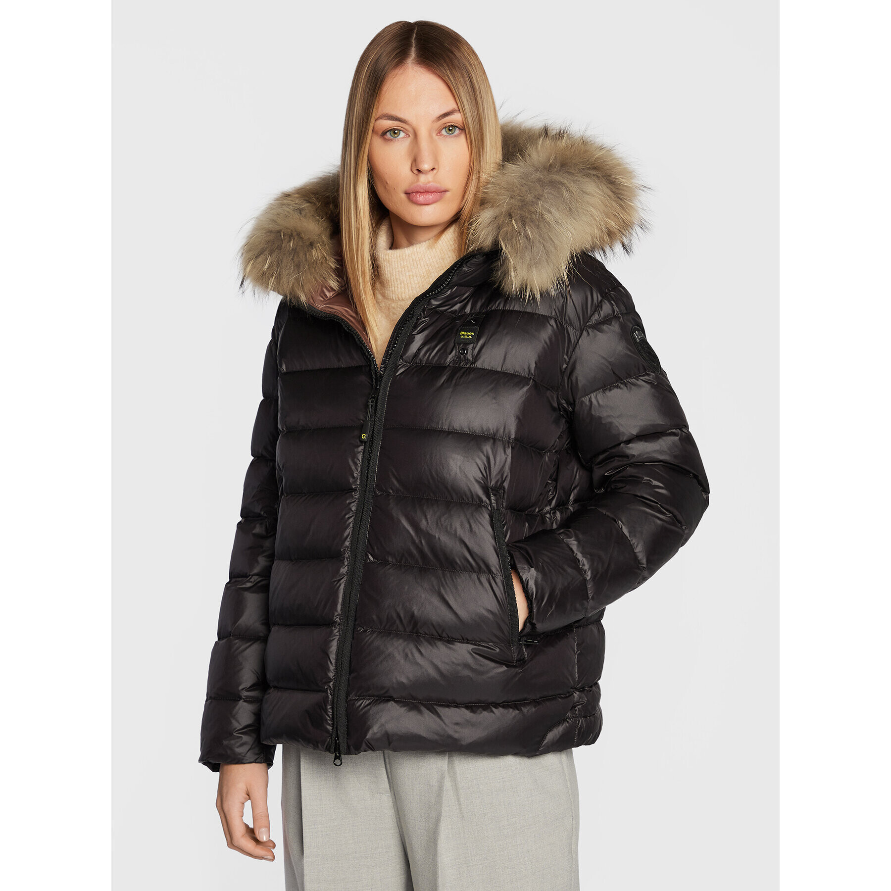 Blauer Pehelykabát BLDC03029 005050 Fekete Regular Fit - Pepit.hu