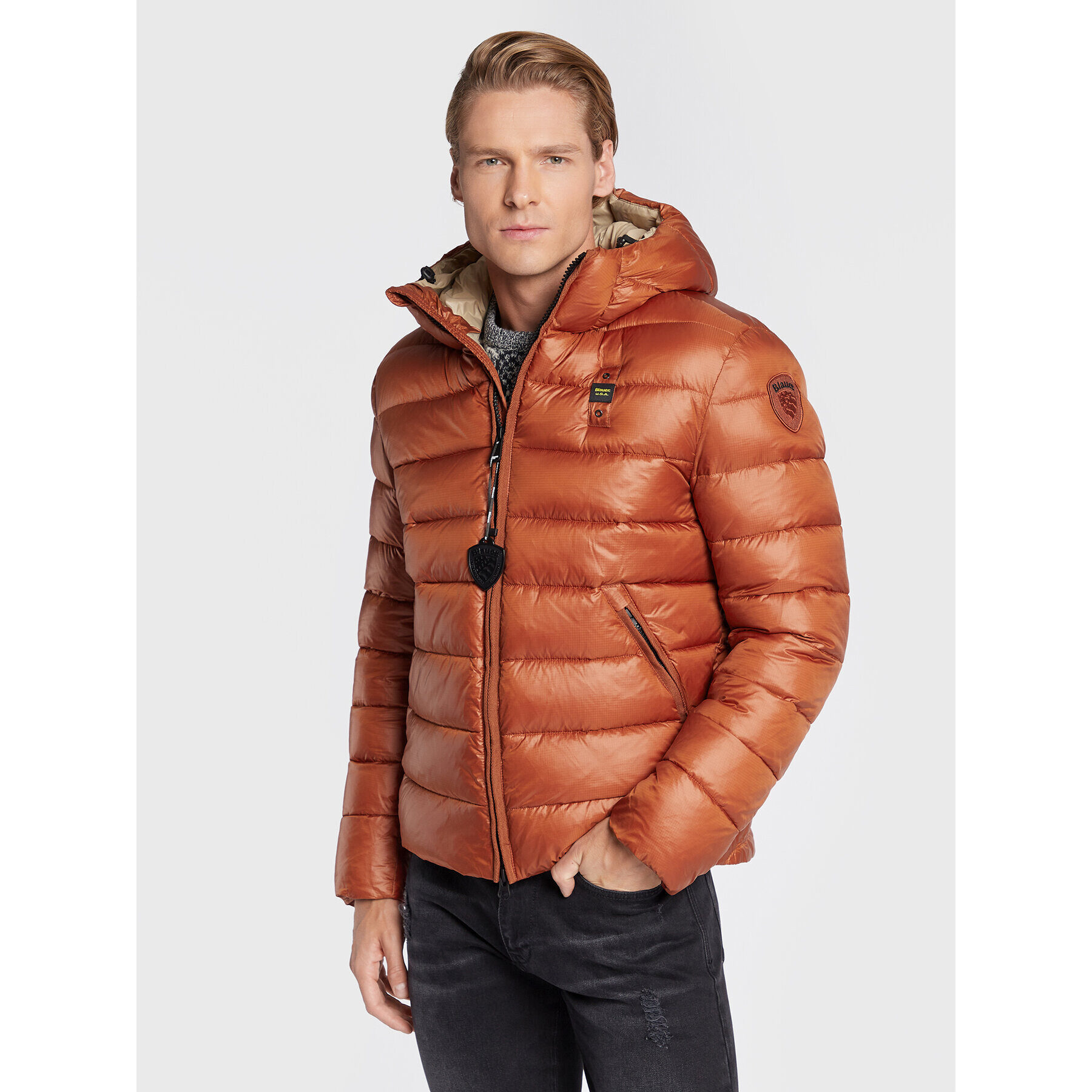 Blauer Pehelykabát BLUC02142 005958 Narancssárga Regular Fit - Pepit.hu