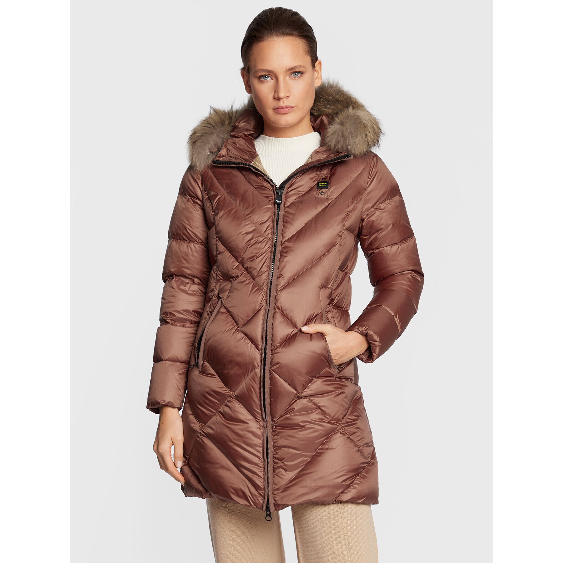 Blauer Pehelykabát Brandy BLDK03215 006047 Barna Regular Fit - Pepit.hu