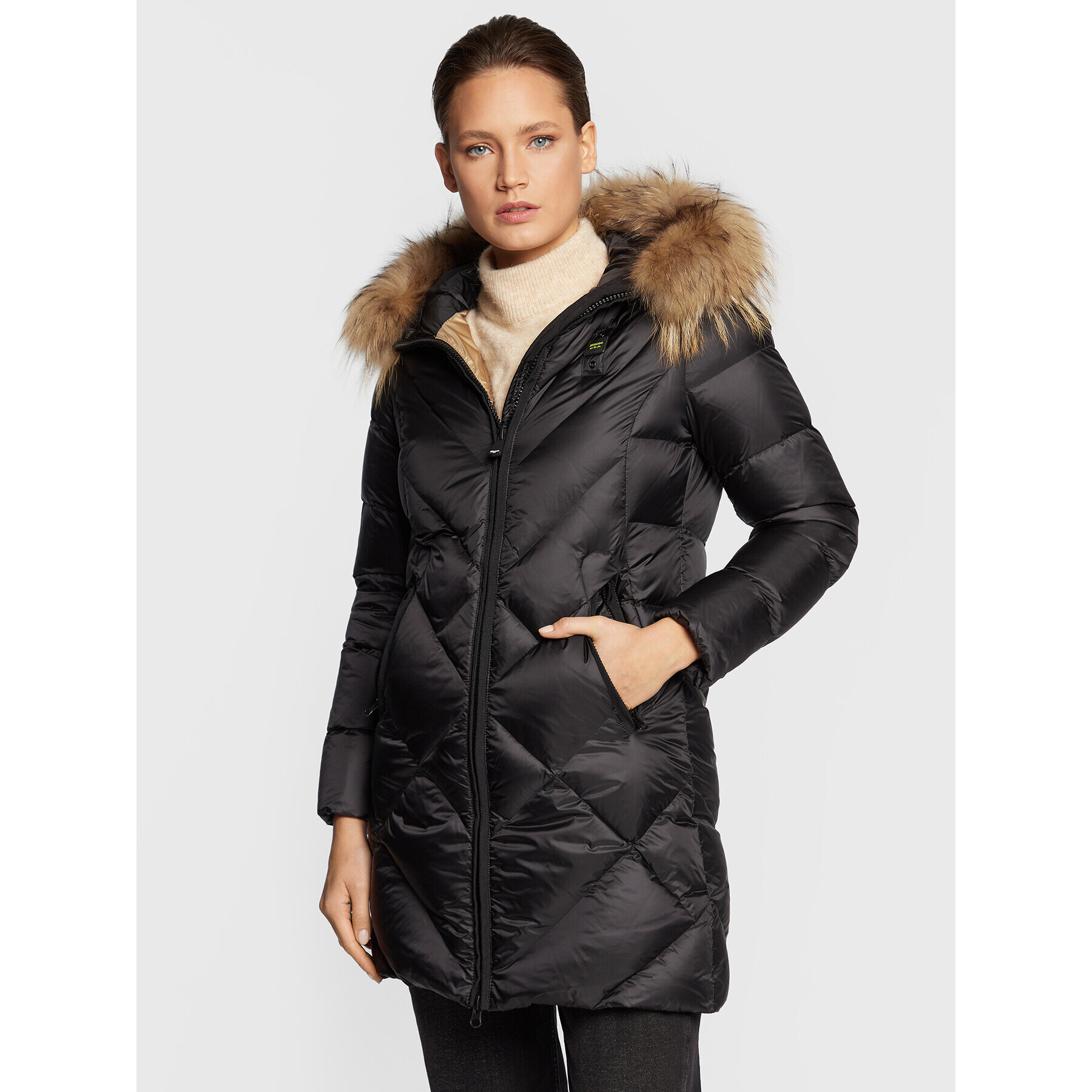 Blauer Pehelykabát Brandy BLDK03215 006047 Fekete Regular Fit - Pepit.hu