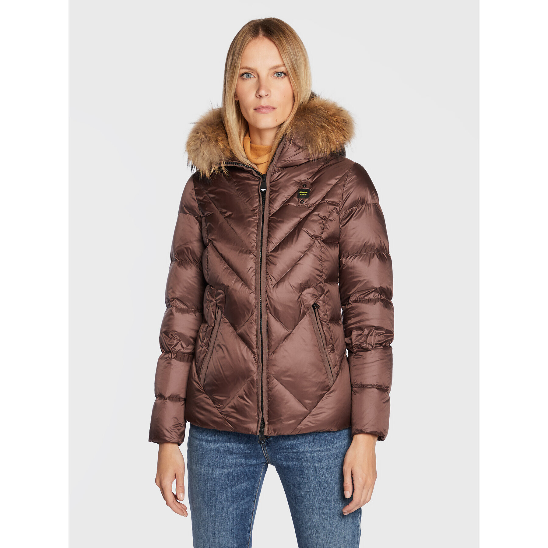 Blauer Pehelykabát Courtney BLDC03214 006047 Barna Regular Fit - Pepit.hu