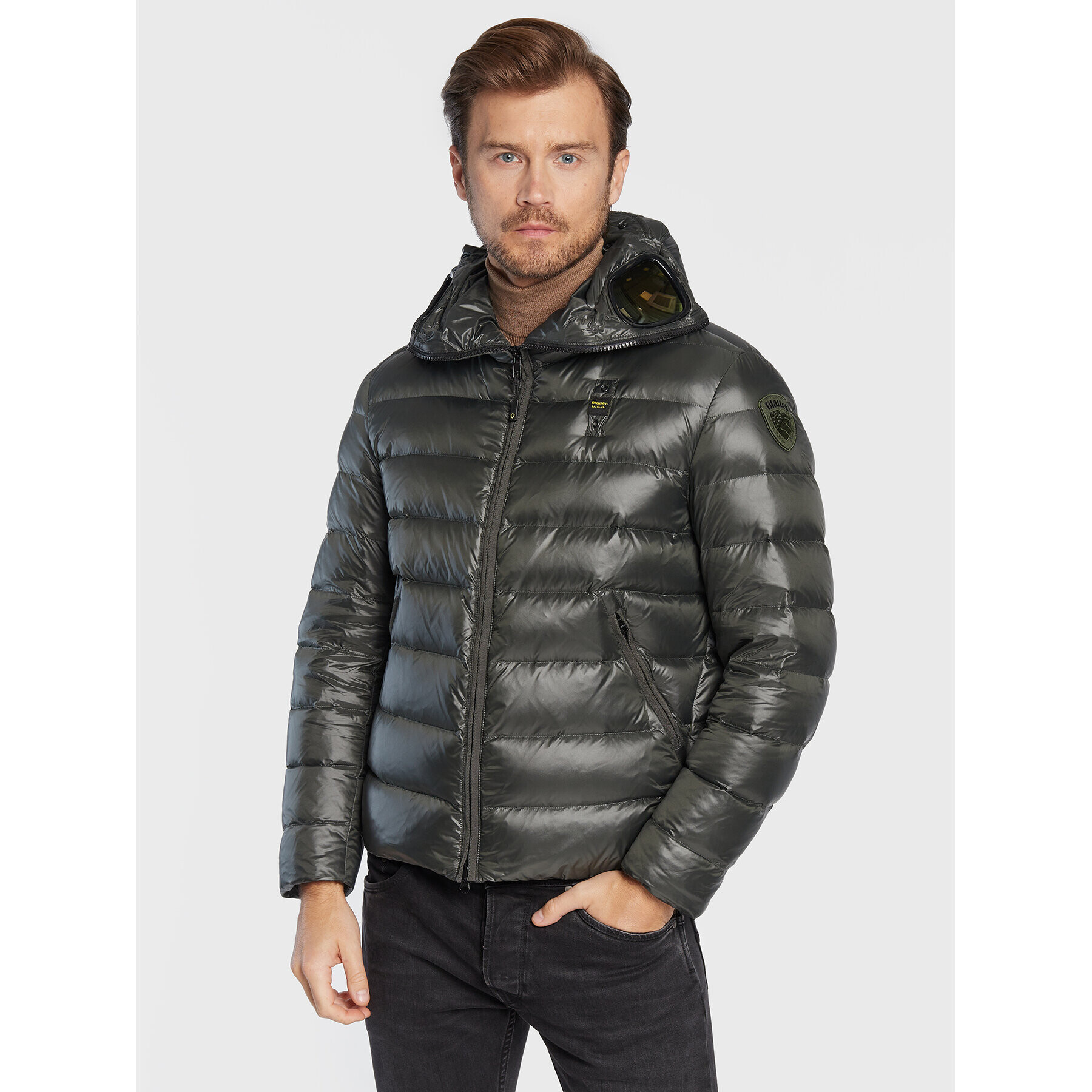 Blauer Pehelykabát Enrique BLUC03128 006360 Zöld Regular Fit - Pepit.hu