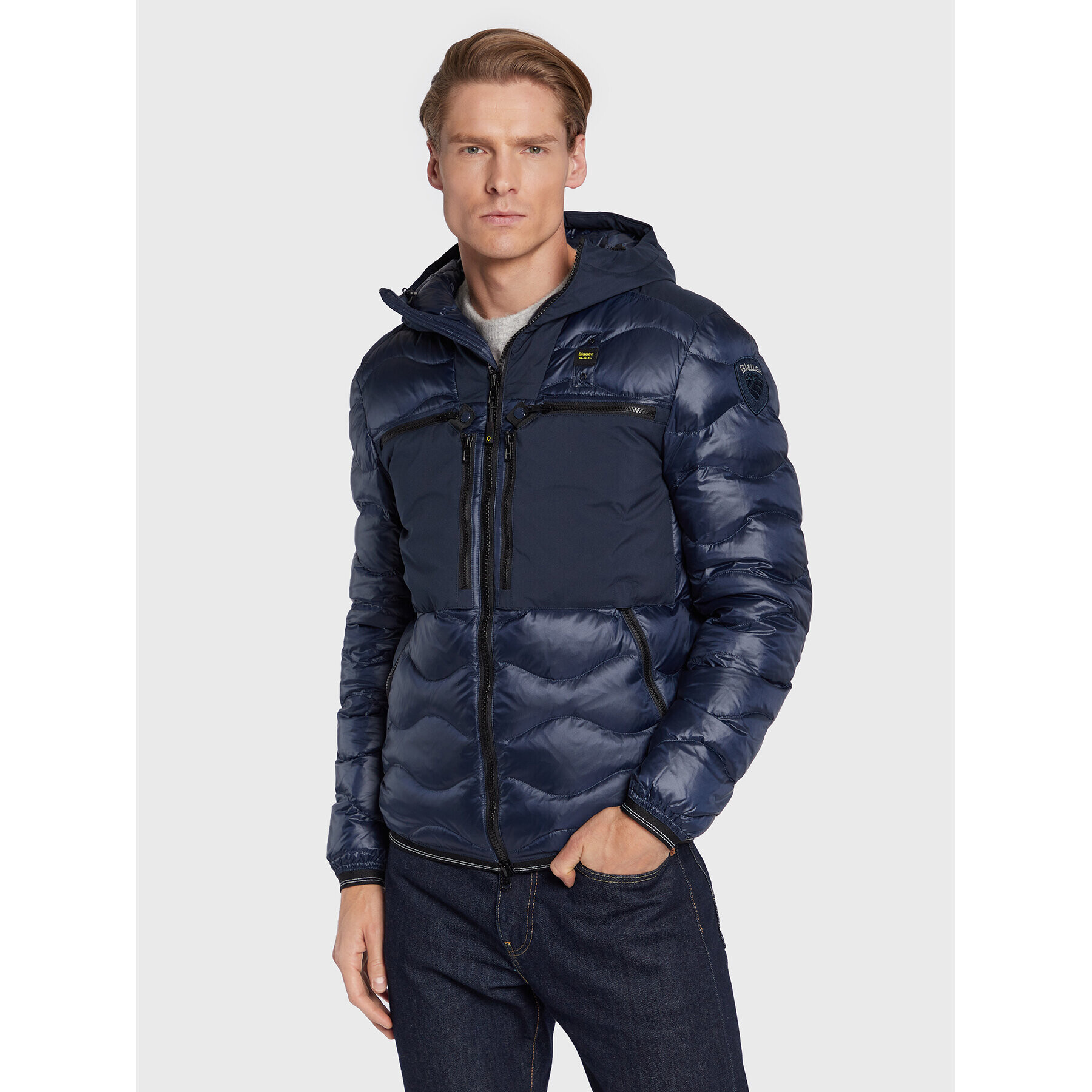 Blauer Pehelykabát Kent BLUC03013 006355 Sötétkék Regular Fit - Pepit.hu