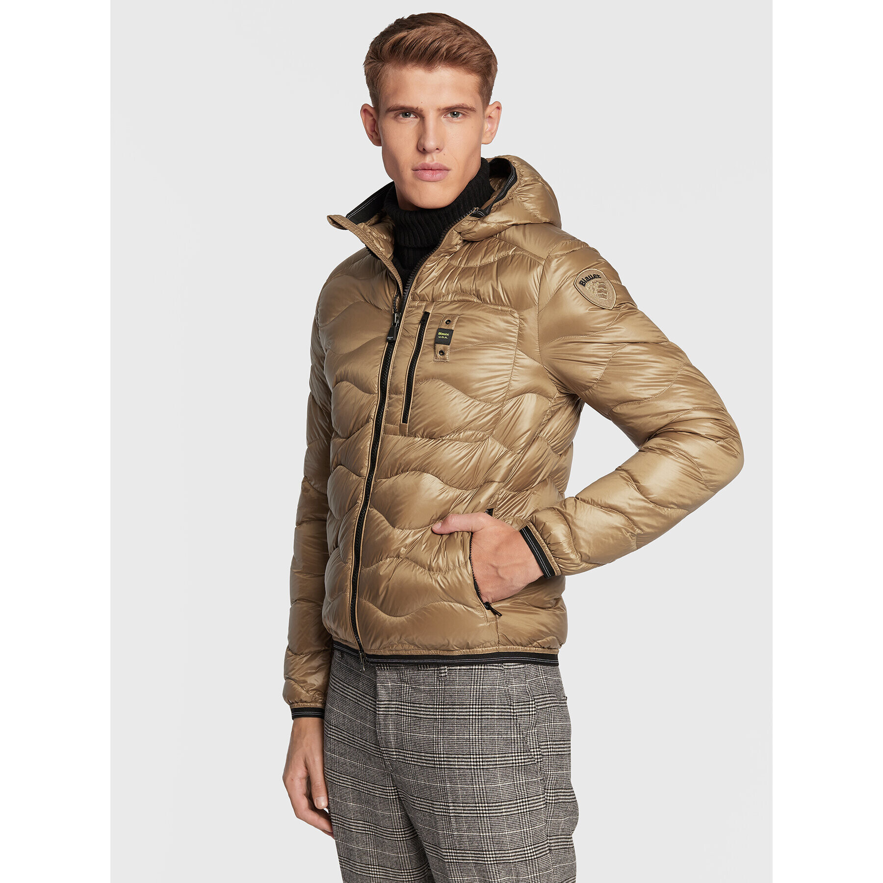 Blauer Pehelykabát Terence BLUC03014 006355 Arany Regular Fit - Pepit.hu