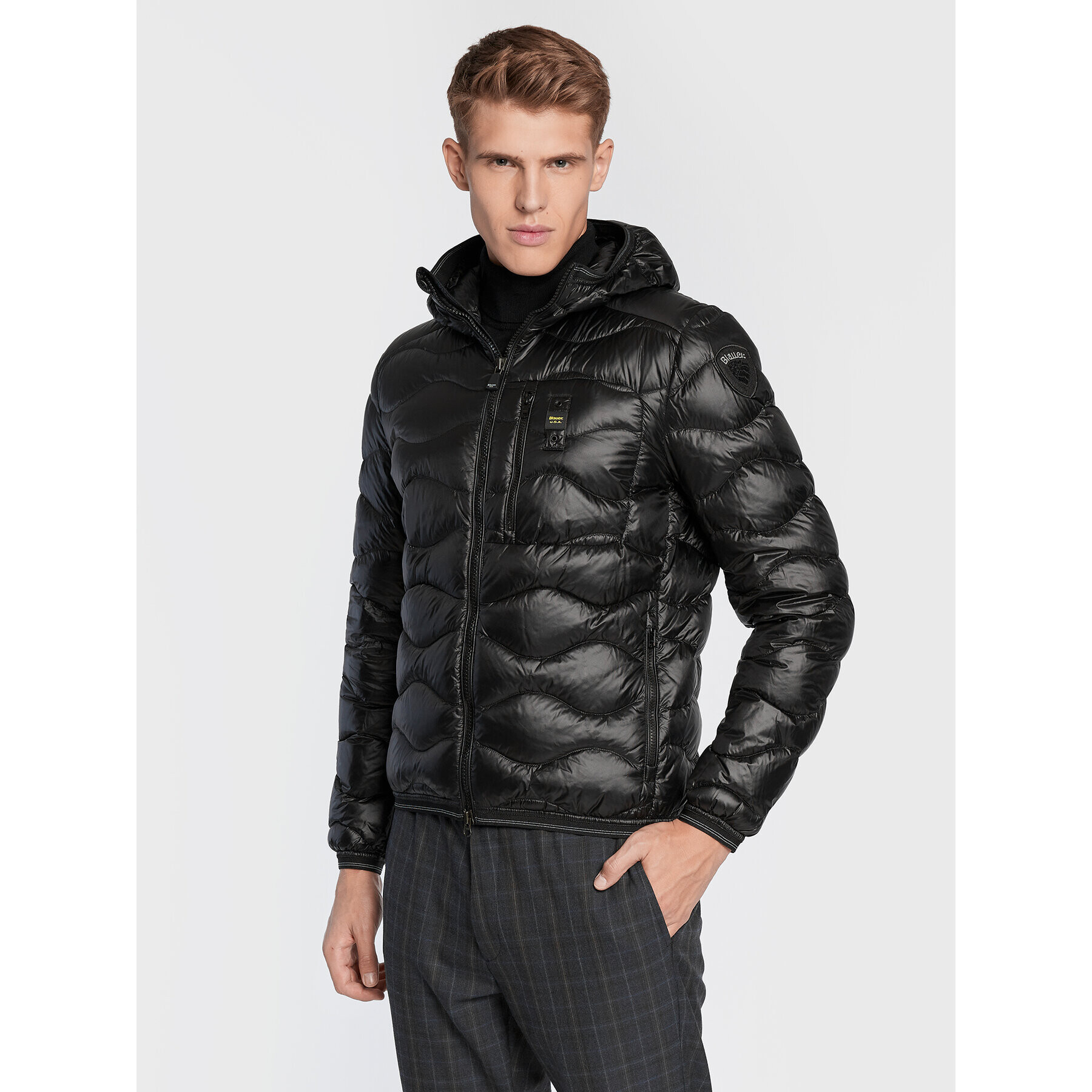 Blauer Pehelykabát Terence BLUC03014 006355 Fekete Regular Fit - Pepit.hu