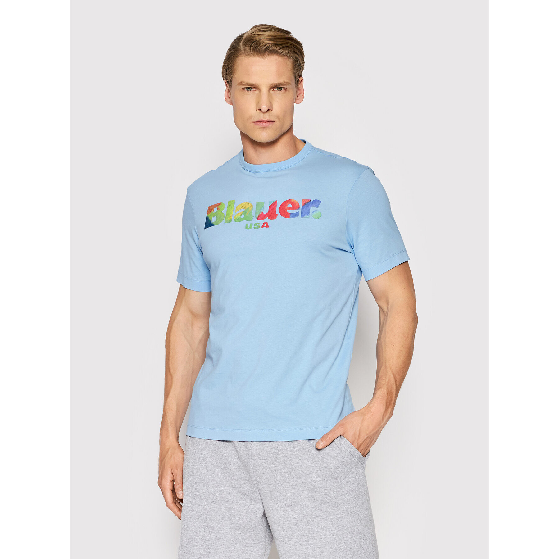 Blauer Póló Arcobaleno BLUH02173 004547 Kék Regular Fit - Pepit.hu