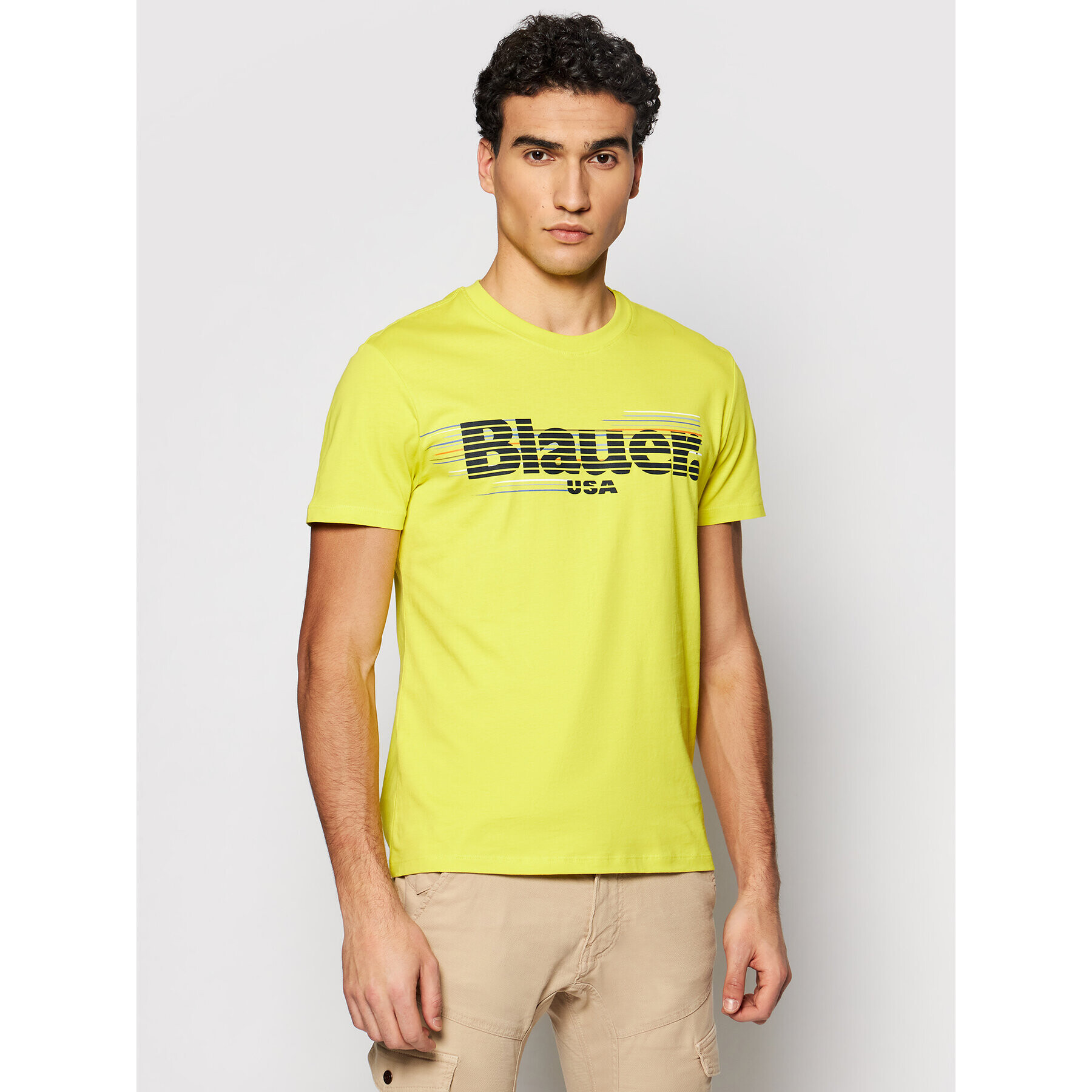 Blauer Póló Monica Corta 21SBLUH02334 004547 Sárga Regular Fit - Pepit.hu