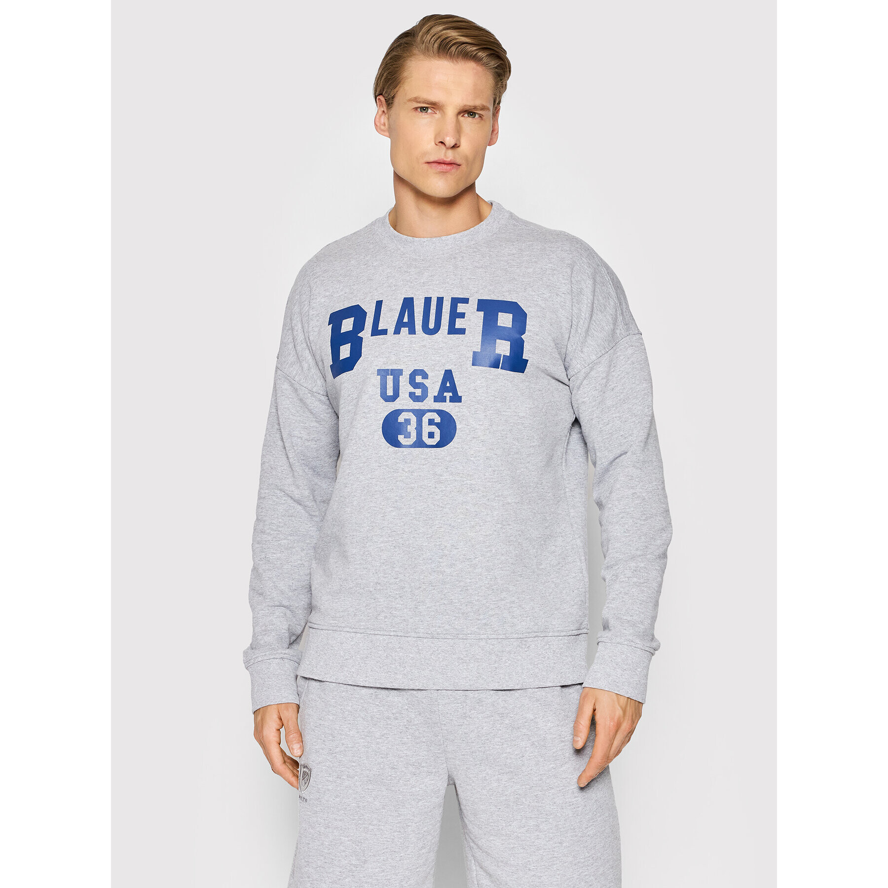 Blauer Pulóver BLUF03468 006269 Szürke Regular Fit - Pepit.hu