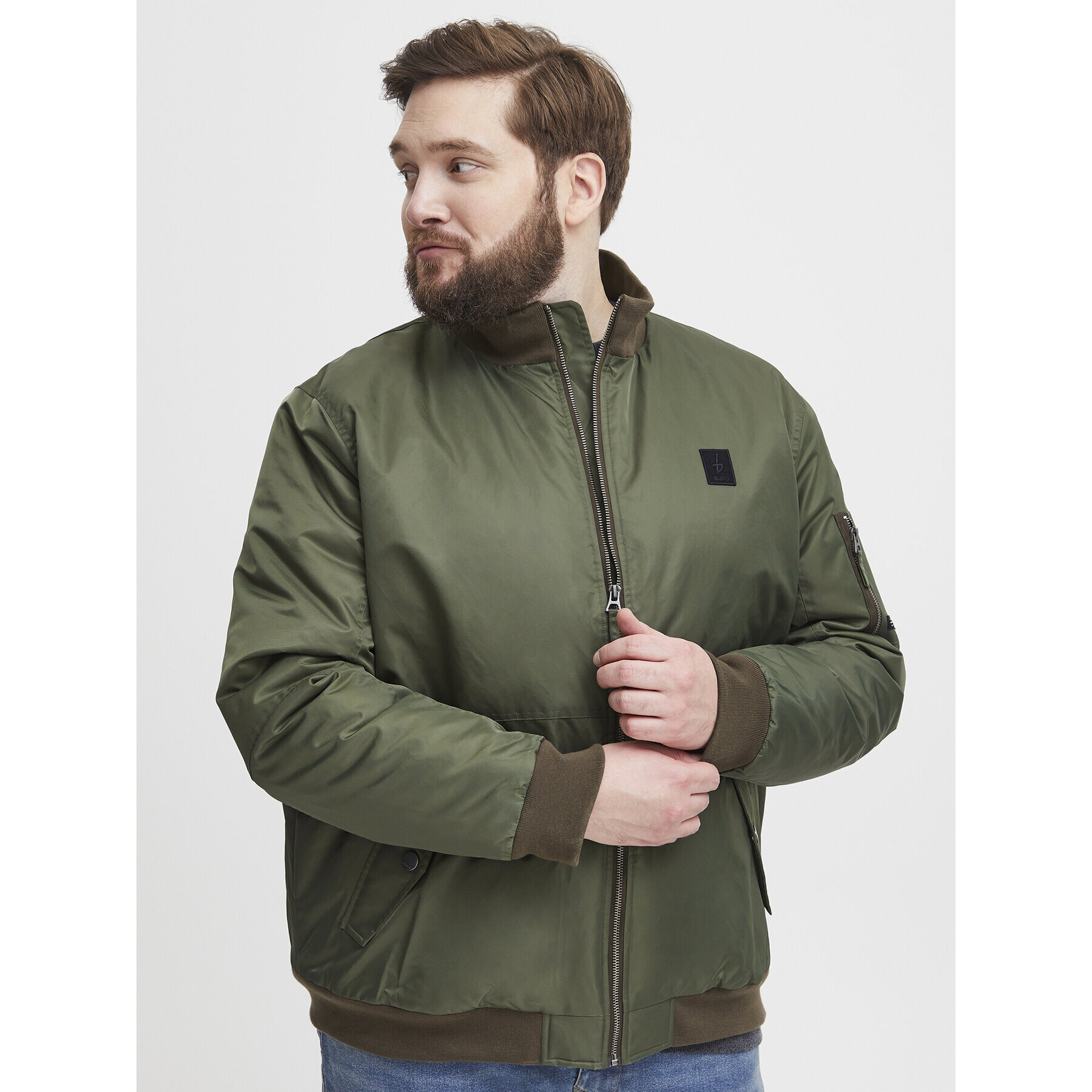 Blend Bomber dzseki 20715952 Zöld Regular Fit - Pepit.hu