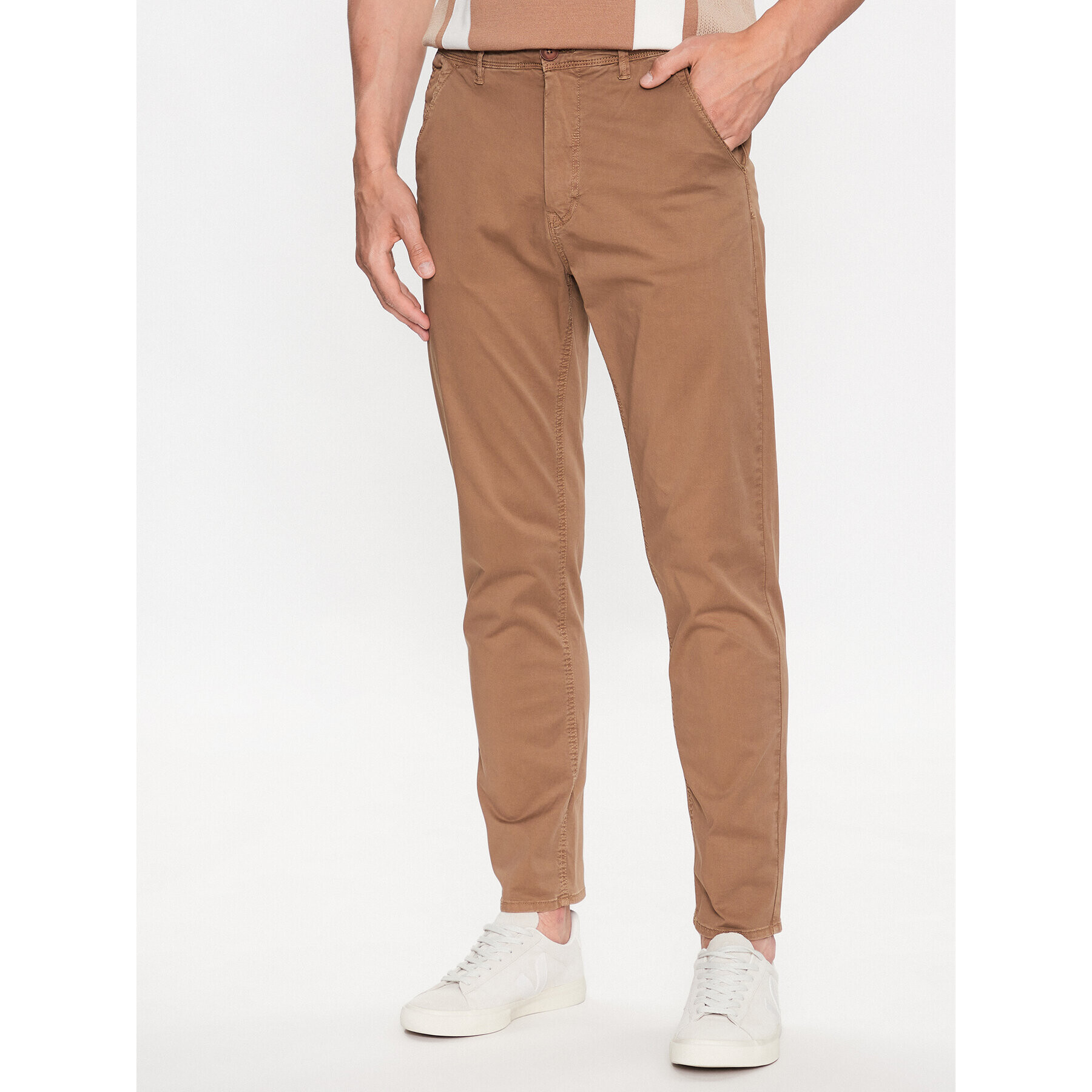 Blend Chinos 20715115 Barna Slim Fit - Pepit.hu