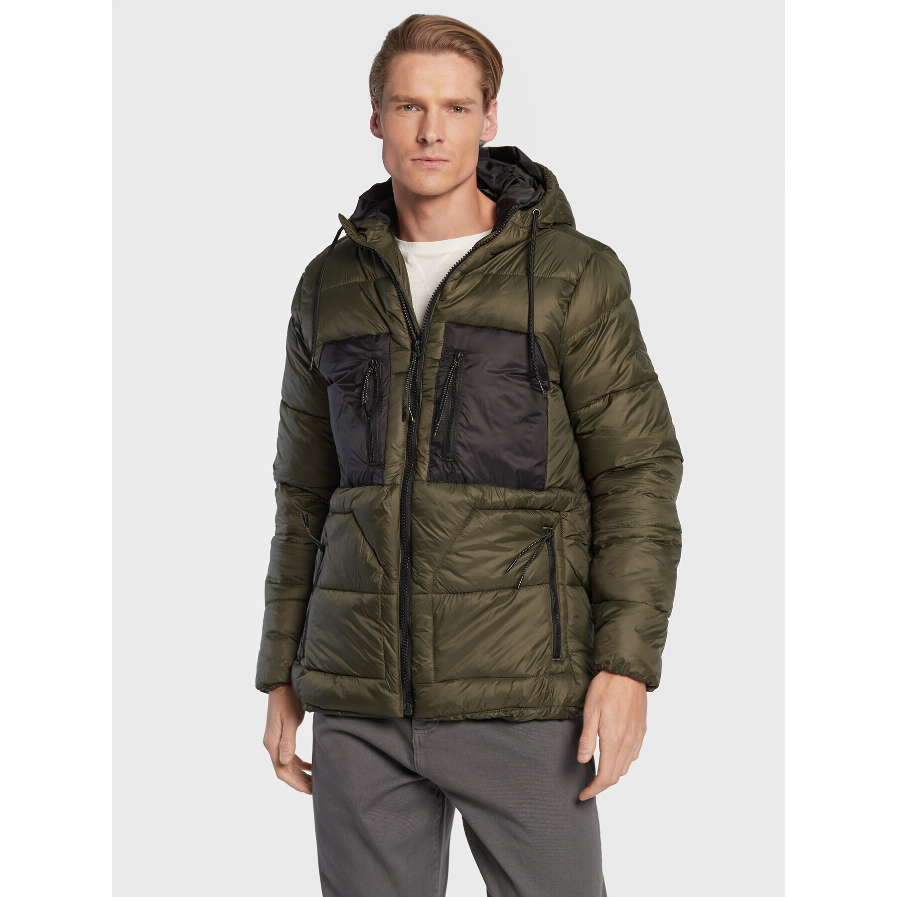 Blend Pehelykabát Outwear 20714841 Zöld Regular Fit - Pepit.hu