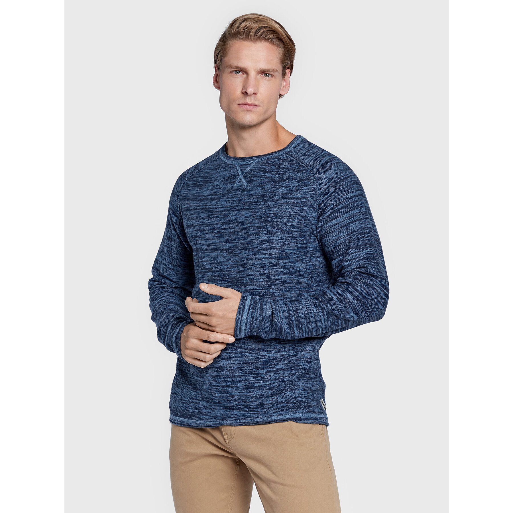 Blend Sweater 20714335 Sötétkék Regular Fit - Pepit.hu