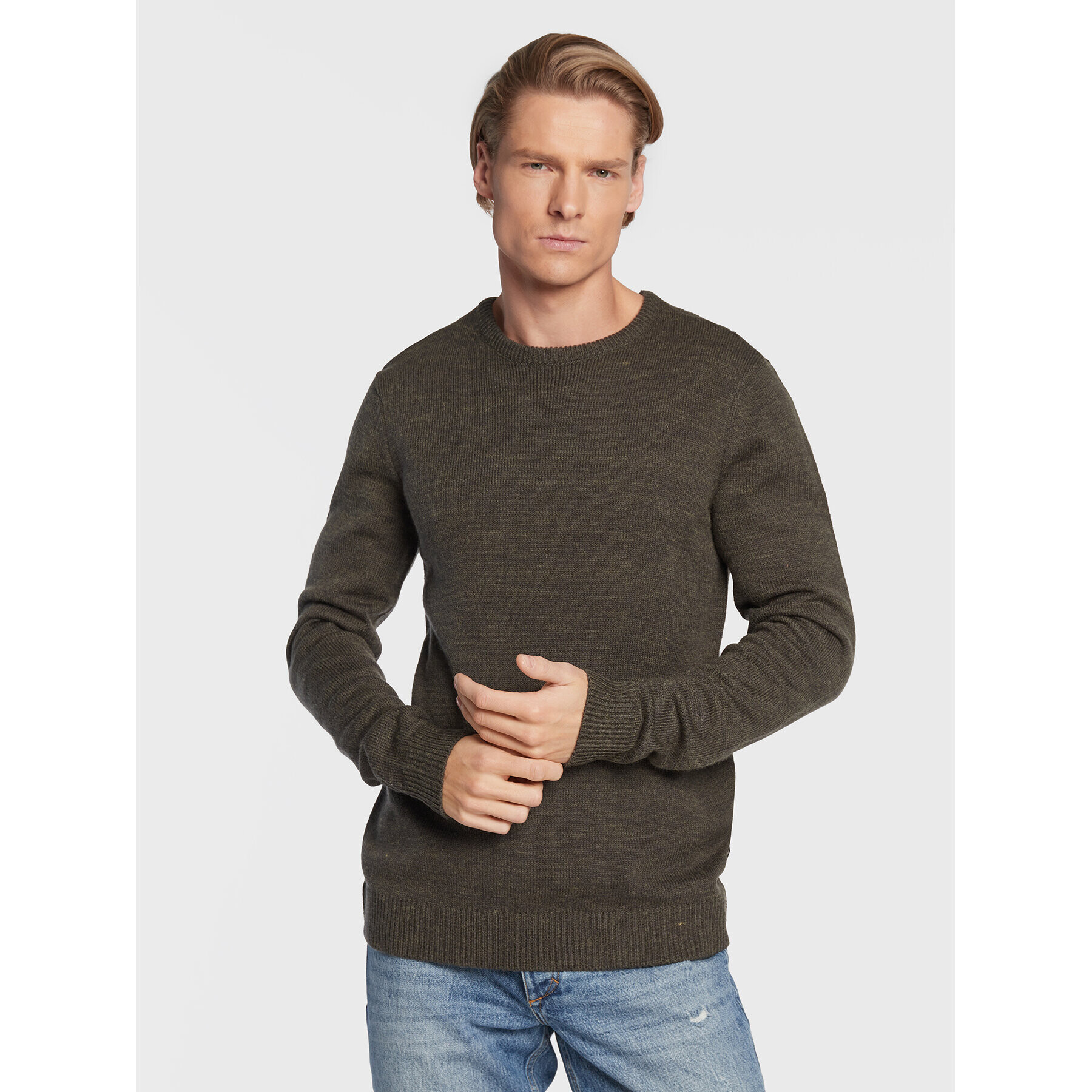 Blend Sweater 20714834 Zöld Regular Fit - Pepit.hu